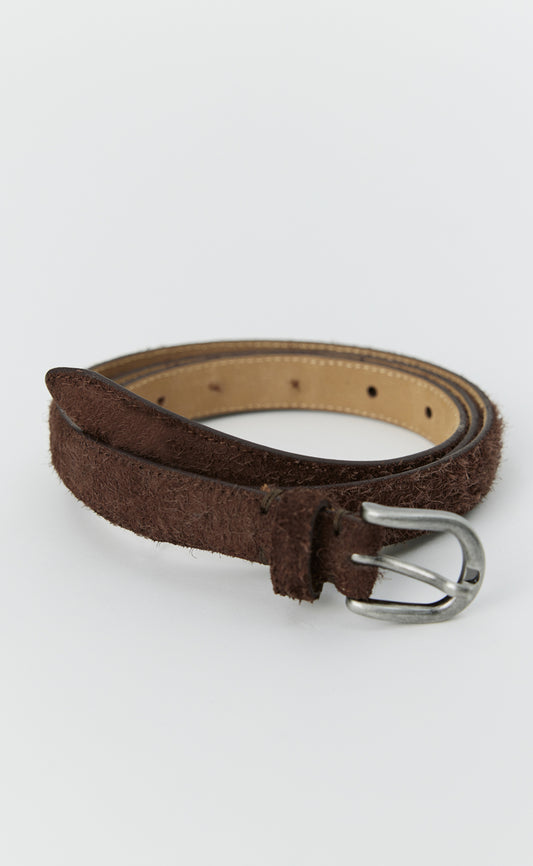 Purpose Belt - Brown Fuzzy Suede
