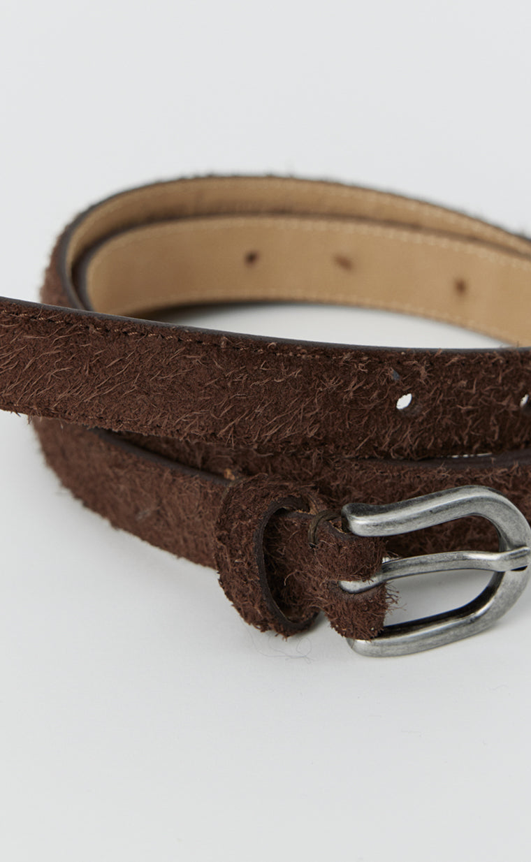 Purpose Belt - Brown Fuzzy Suede