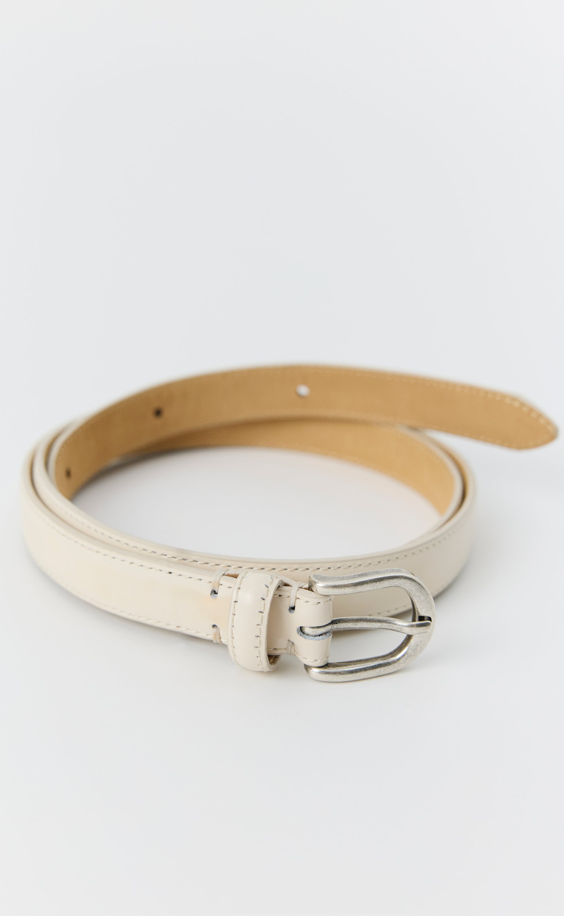 Coach Stylish White Belt with Silver Buckle Bridgette✨ | 40+ Style, Elegance & Confidence | Styling my  main image 4