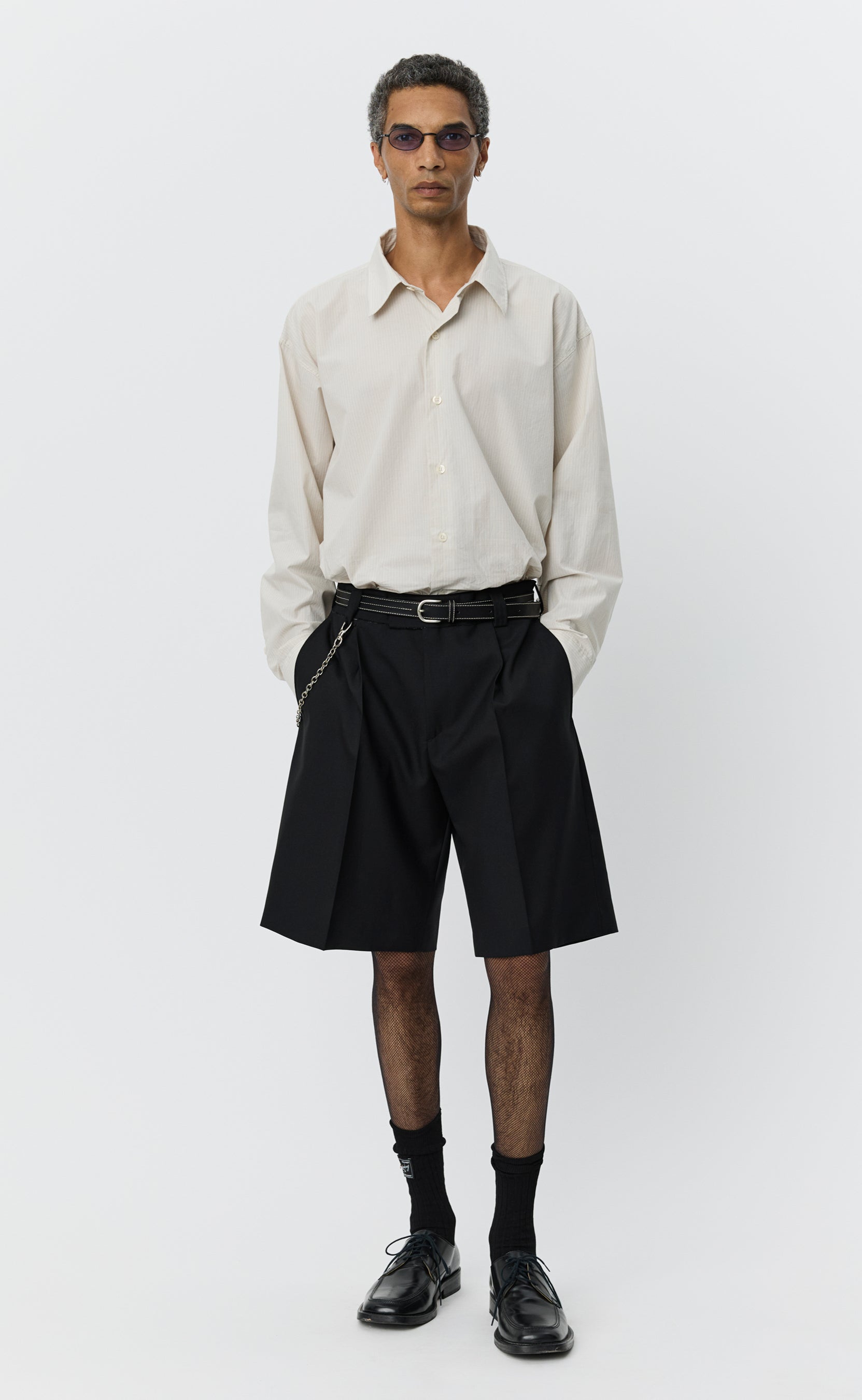 パンツ 25ss mfpen classic shorts Classic Shorts - Black Tropical Wool – mfpen