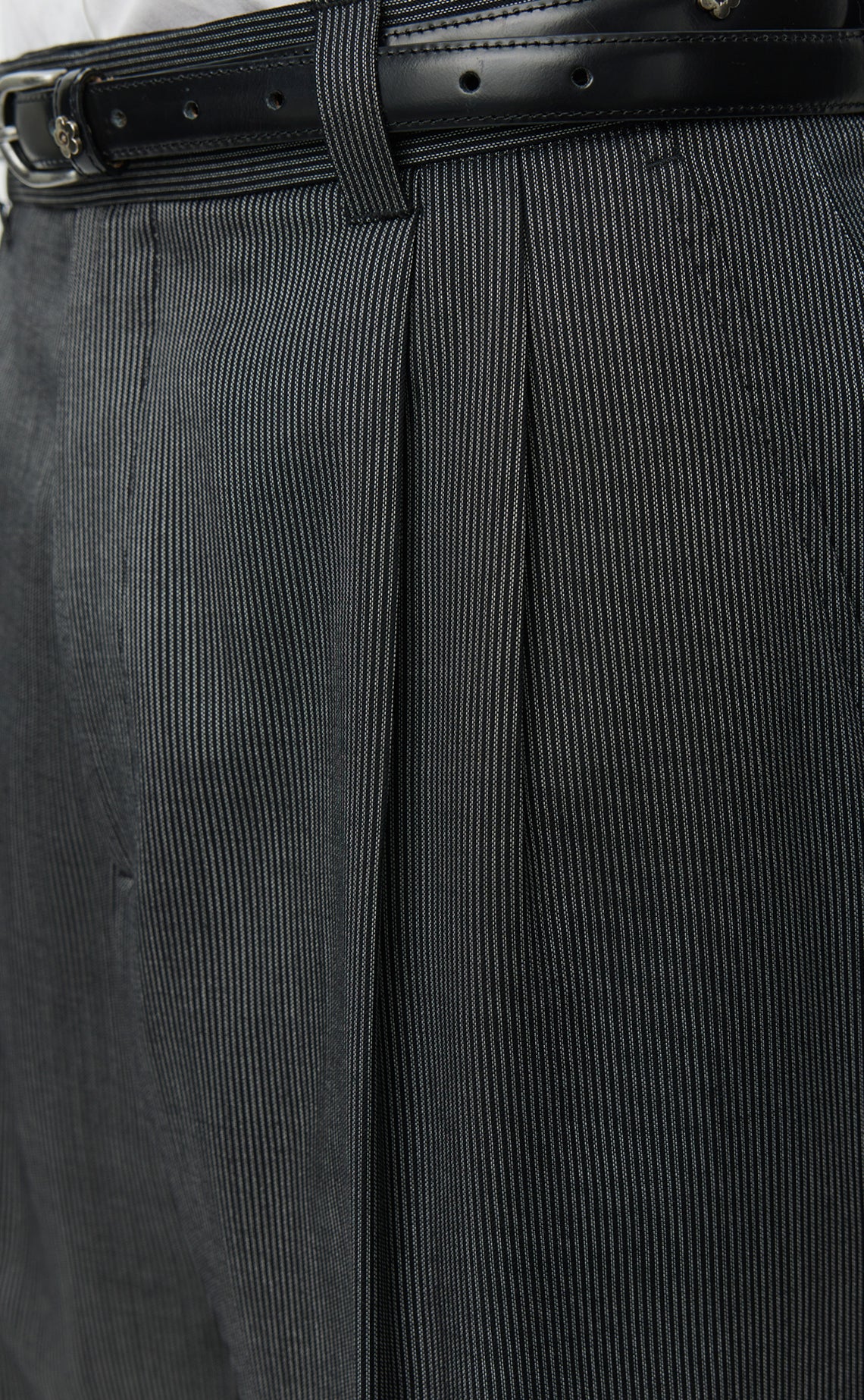 Classic Trousers - Fine Silver Stripe