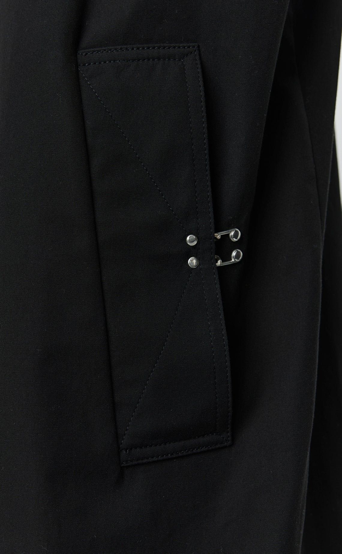 Client Coat - Black Gabardine