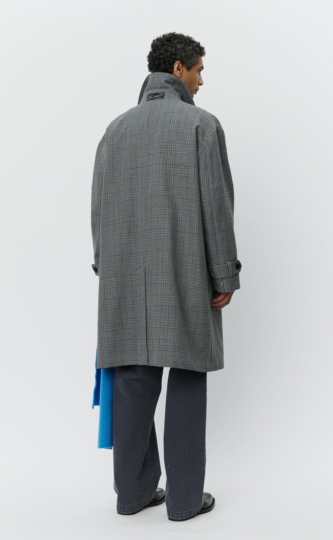 Client Coat - Grey Glen Check