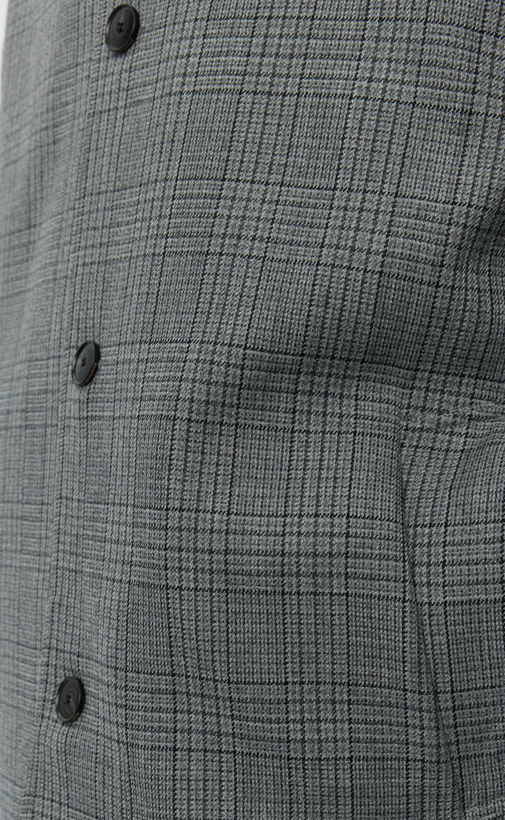 Client Coat - Grey Glen Check