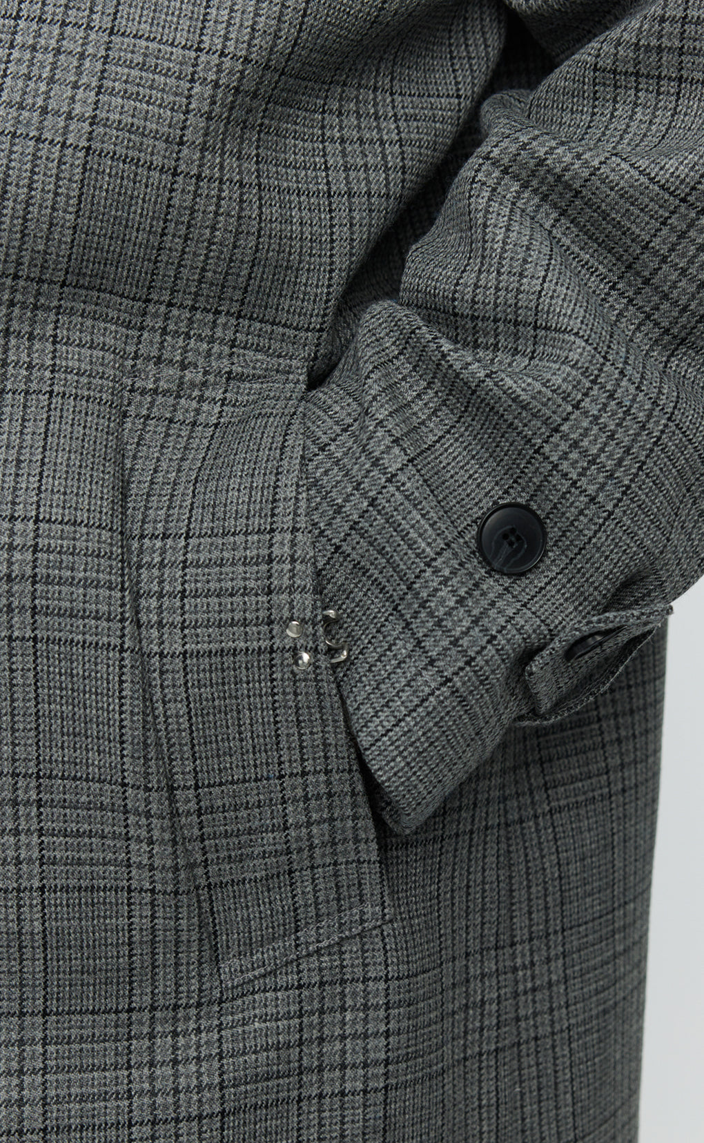 Client Coat - Grey Glen Check