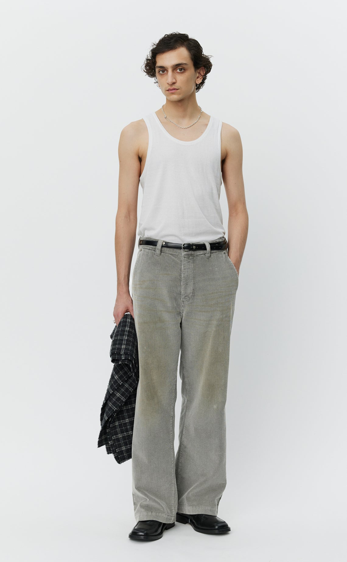Cord Trousers - Stained Grey