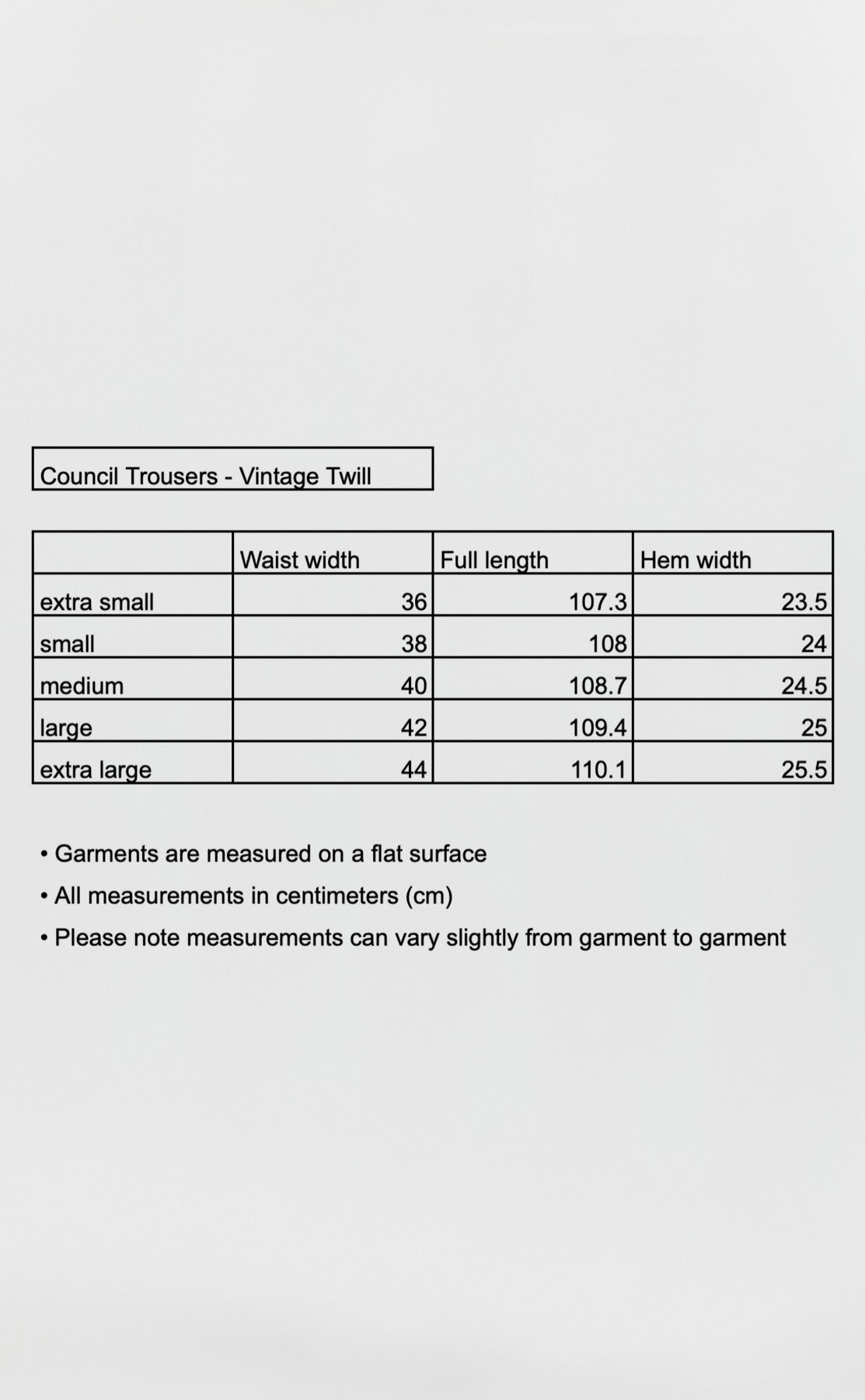 Council Trousers - Vintage Twill