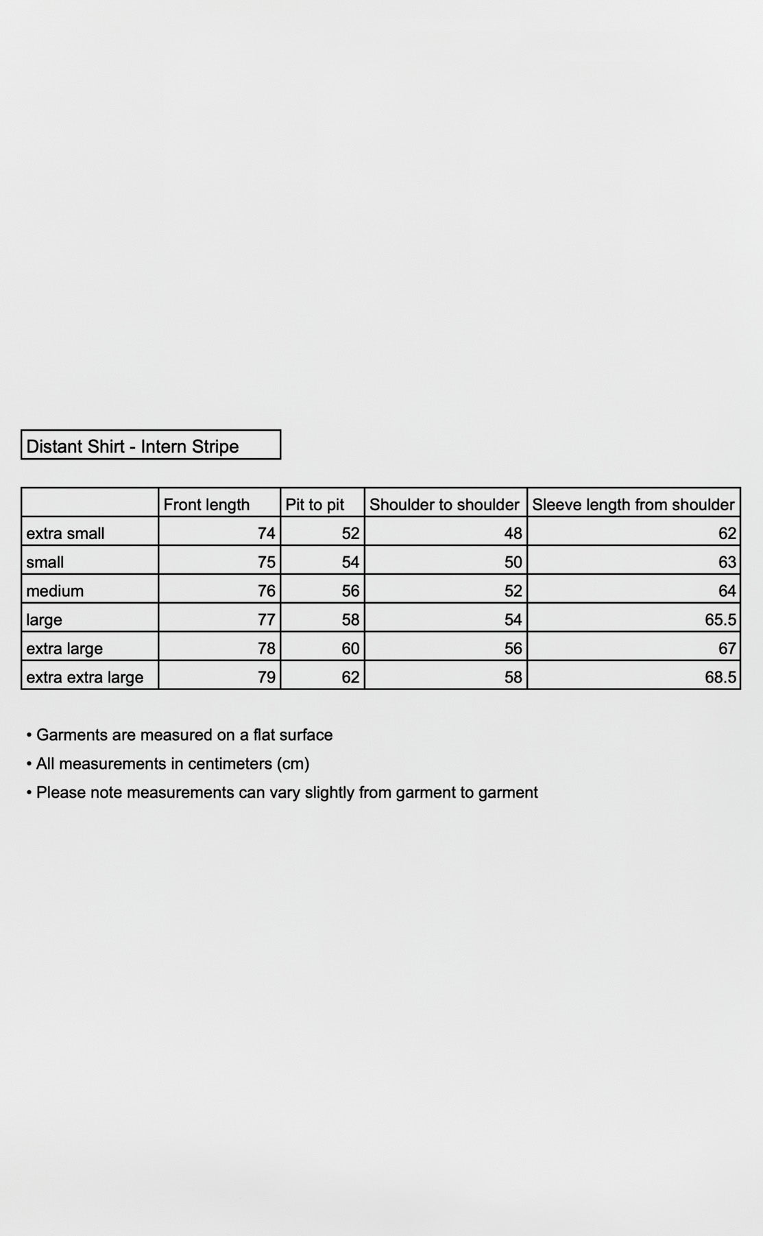 Distant Shirt - Intern Stripe