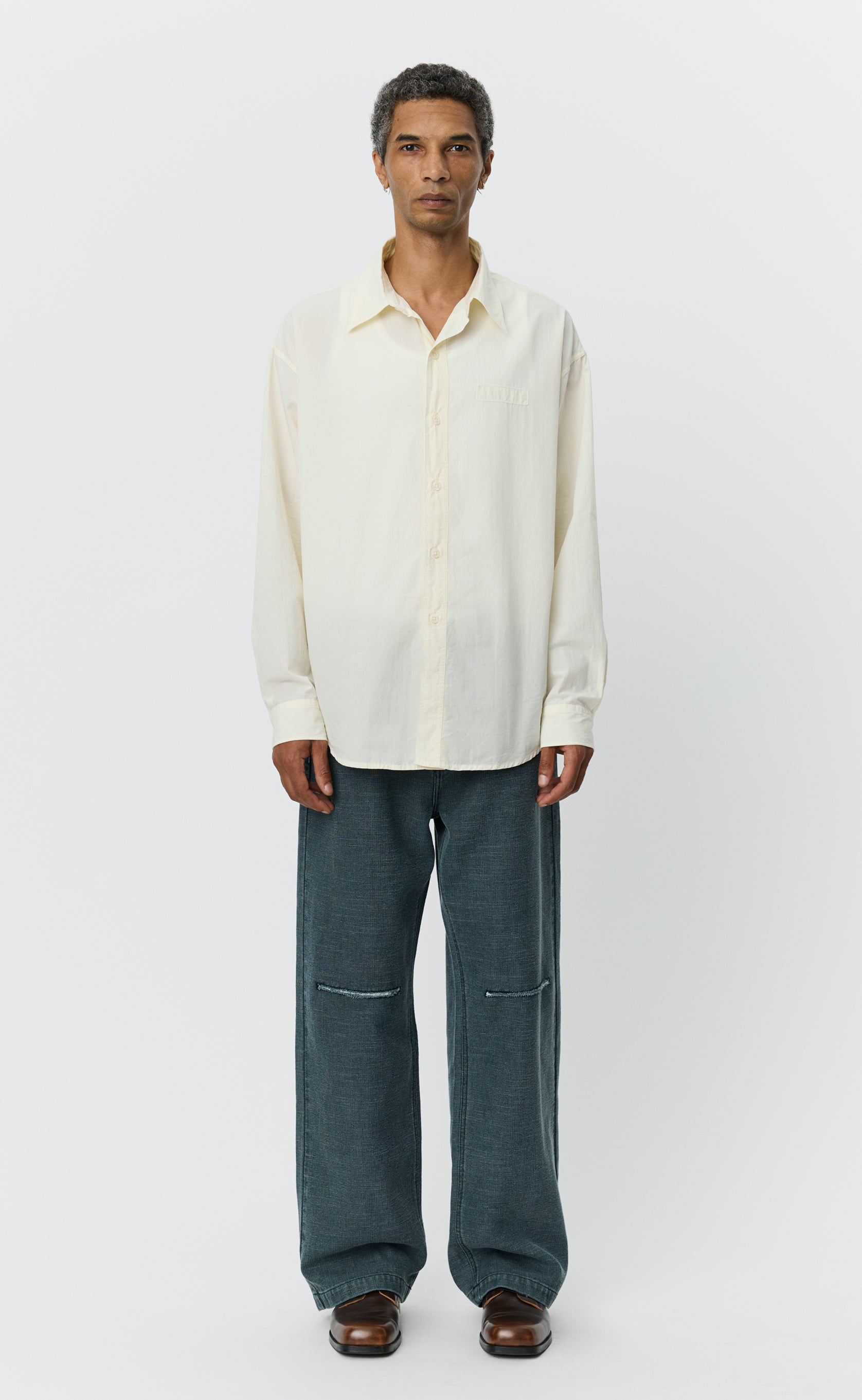 Essay Shirt - Off White Micro Check mfpen Essay Shirt - Off White Micro Check mfpen