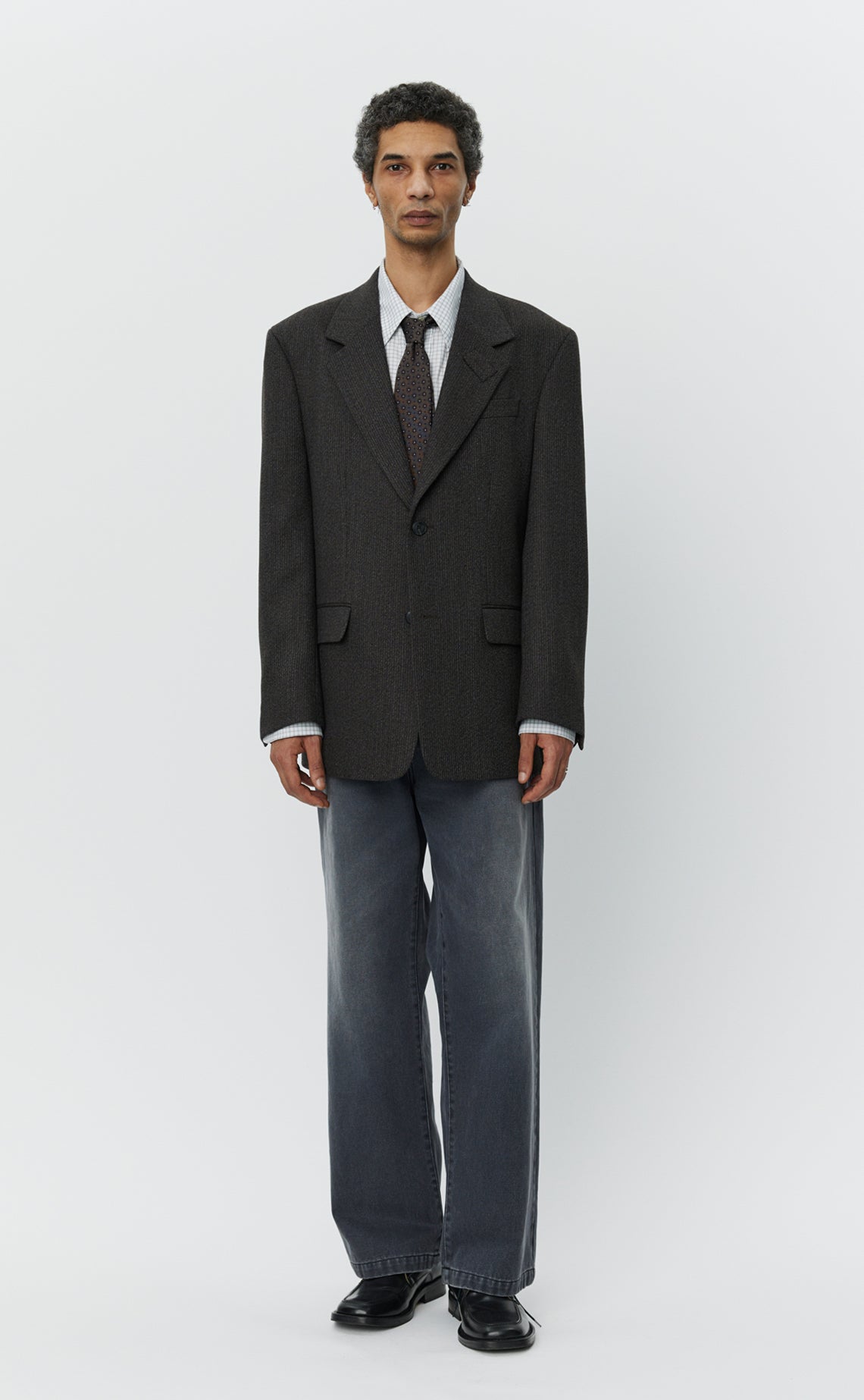 Estate Jacket - Brown Melange Stripe