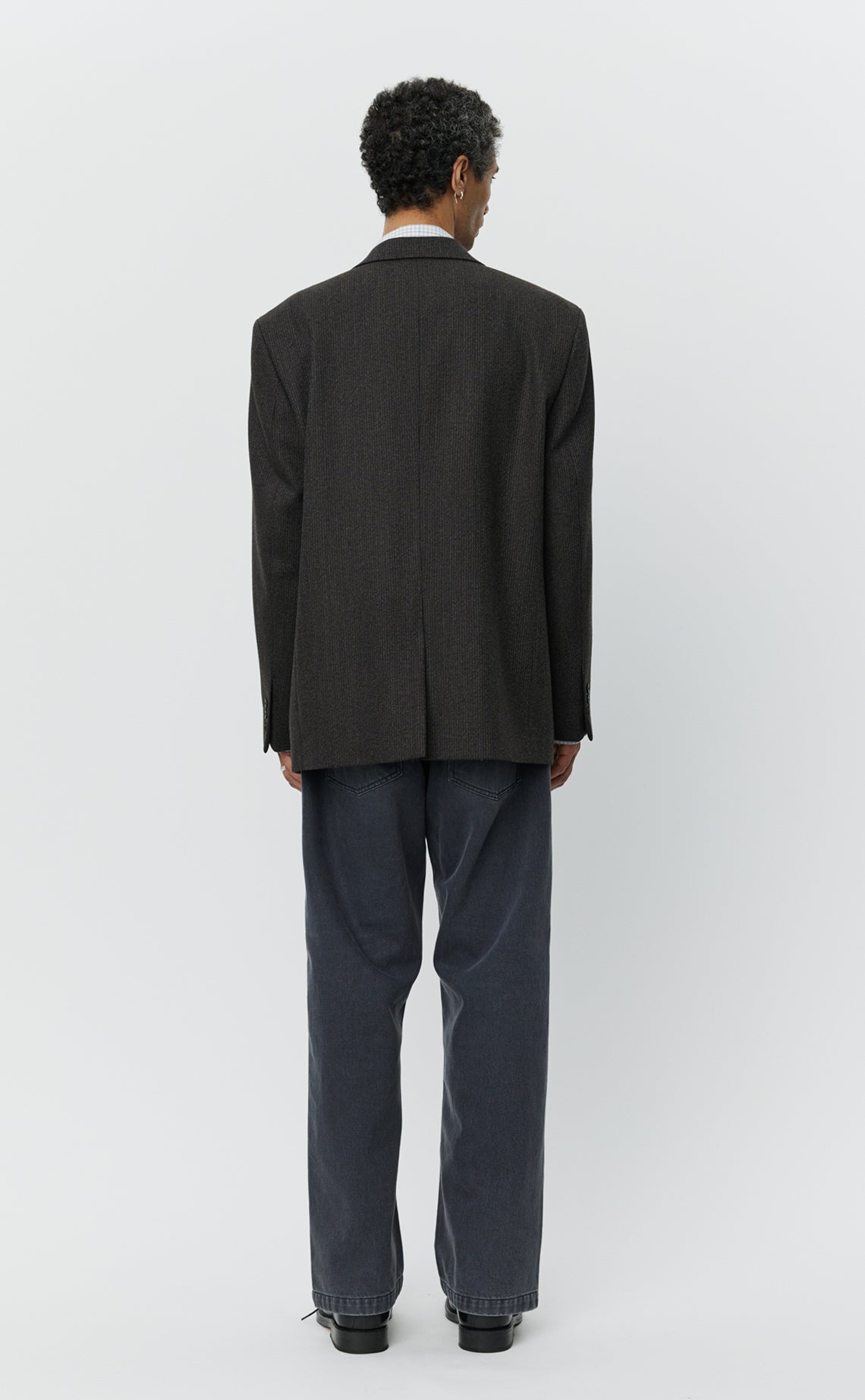 Estate Jacket - Brown Melange Stripe