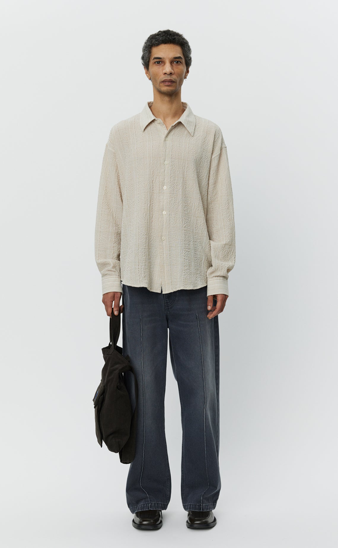 Exact Shirt - Dusty Seersucker Check