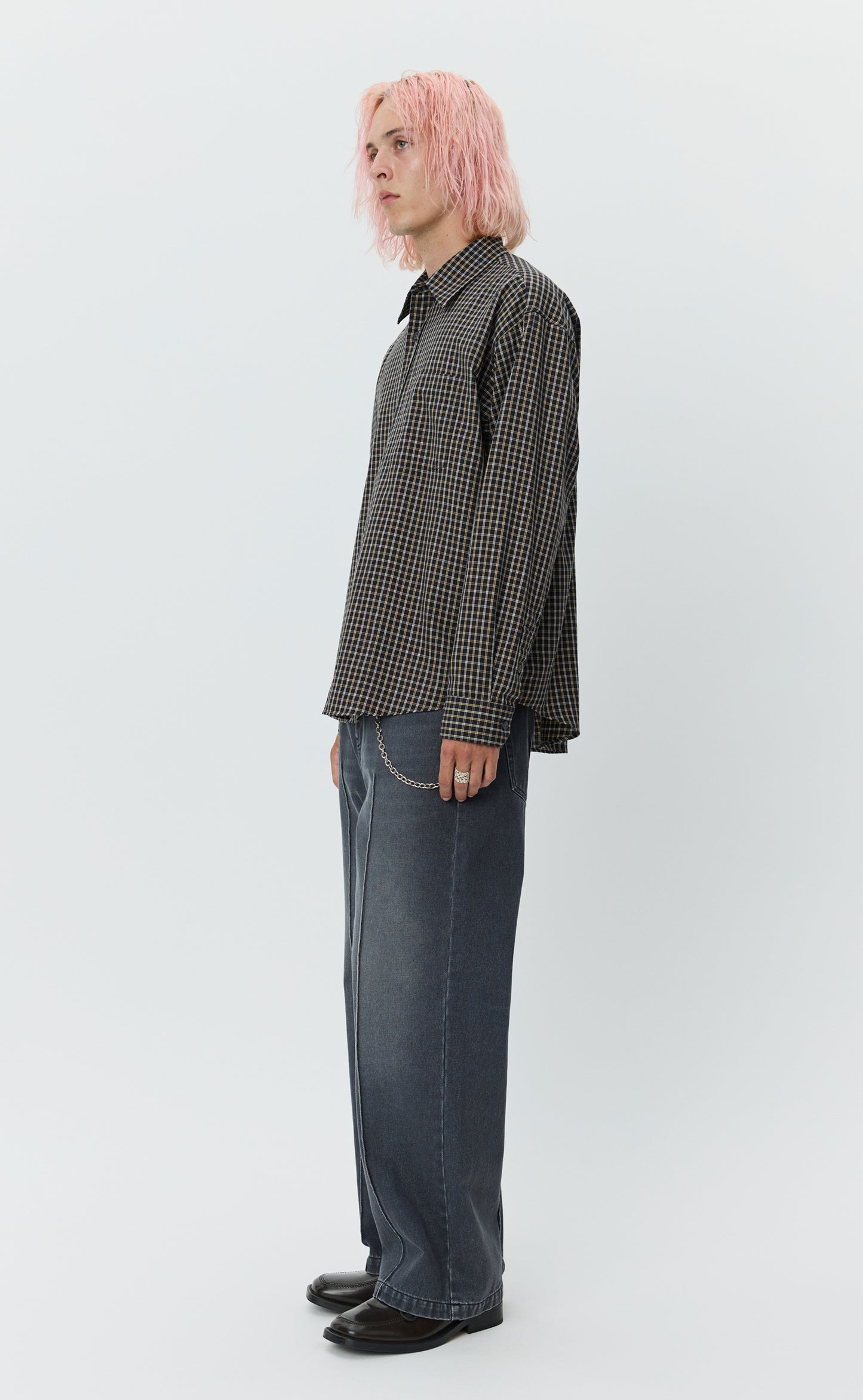 Executive Shirt - Black Comfy Check
