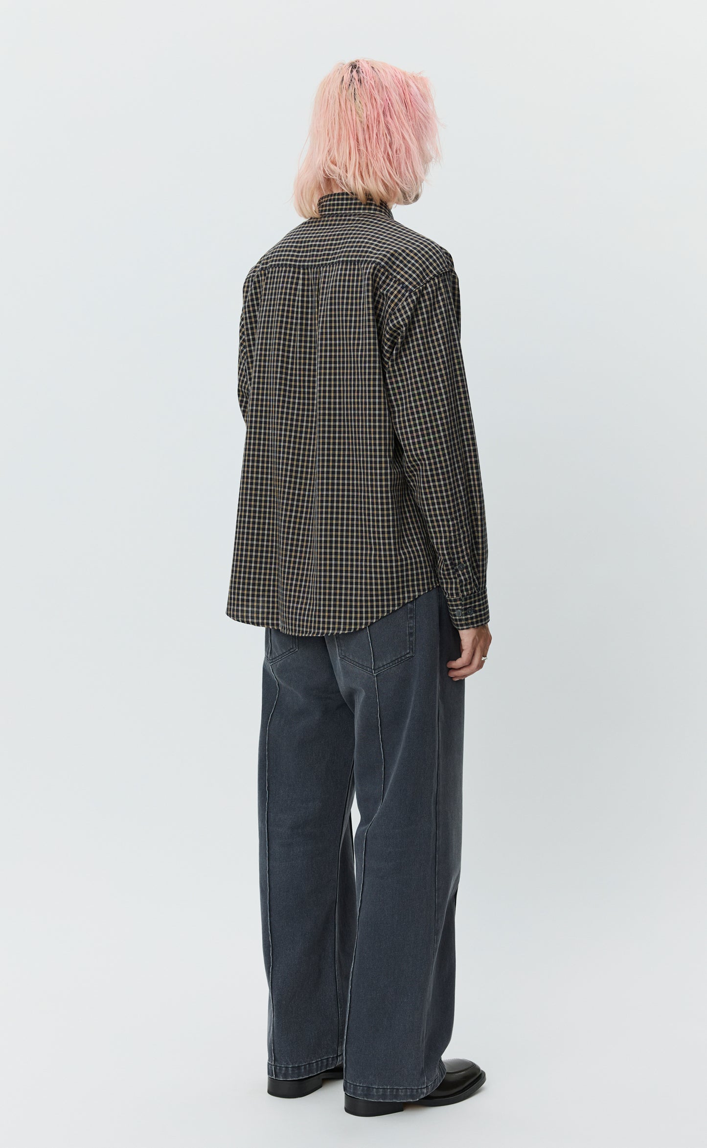 Executive Shirt - Black Comfy Check