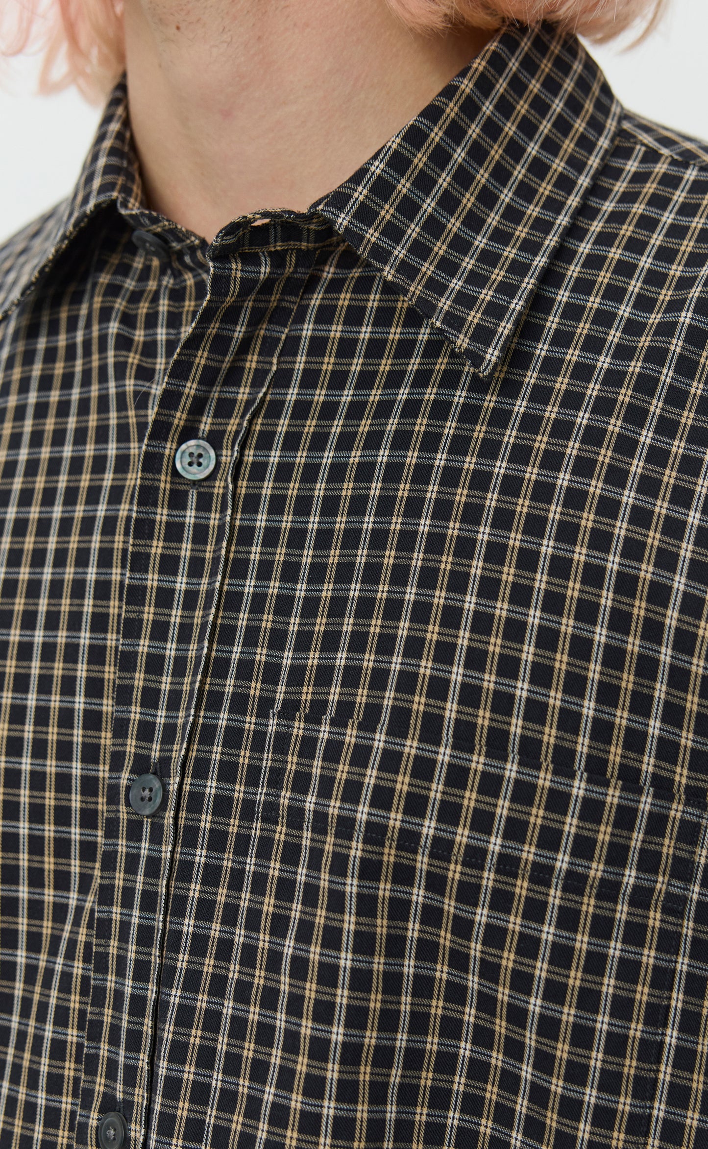 Executive Shirt - Black Comfy Check