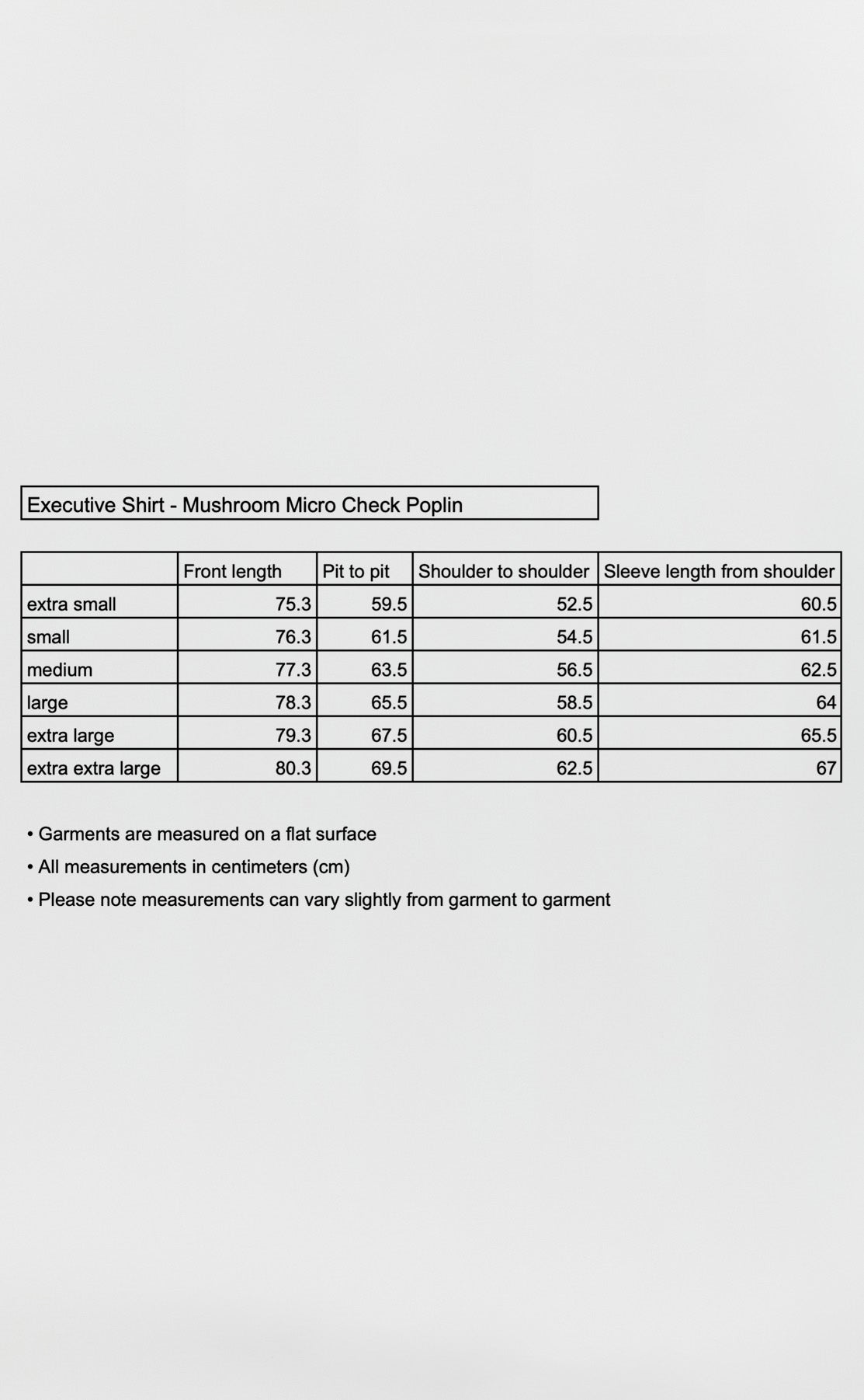 Executive Shirt - Mushroom Micro Check Poplin