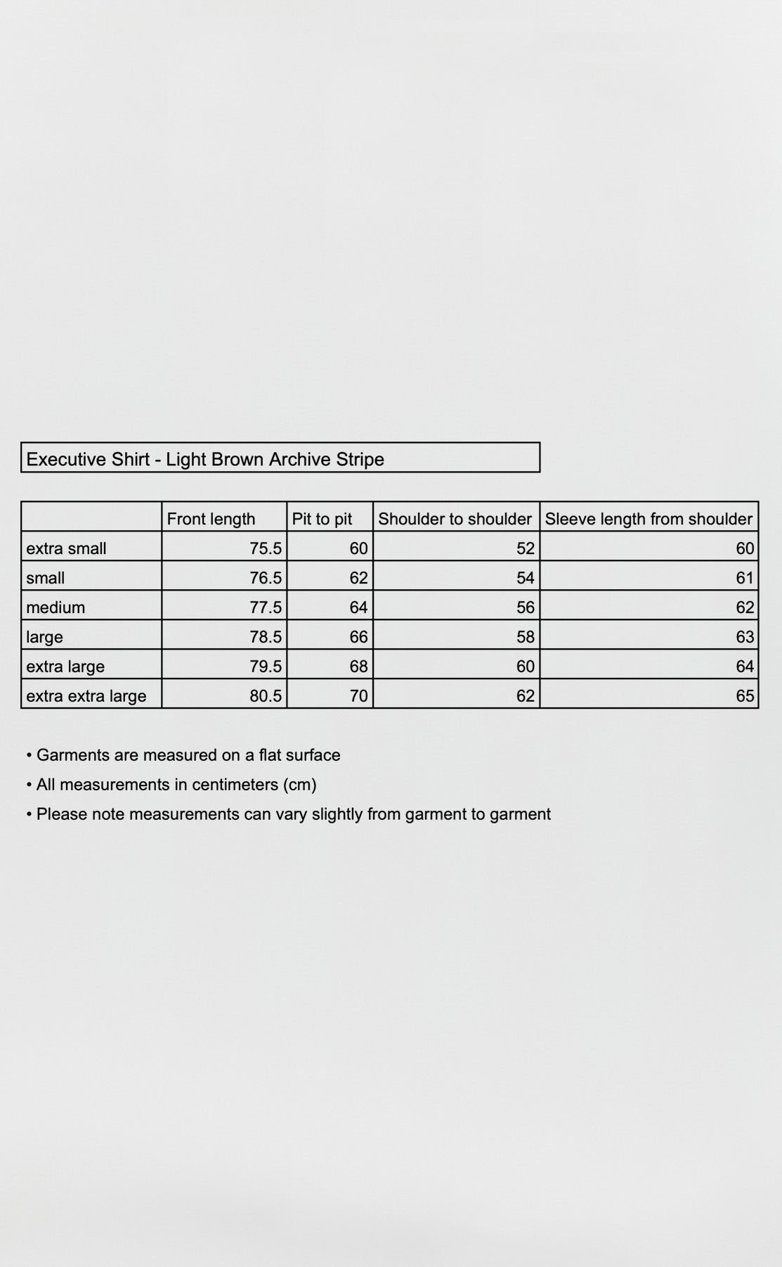 Executive Shirt - Light Brown Archive Stripe