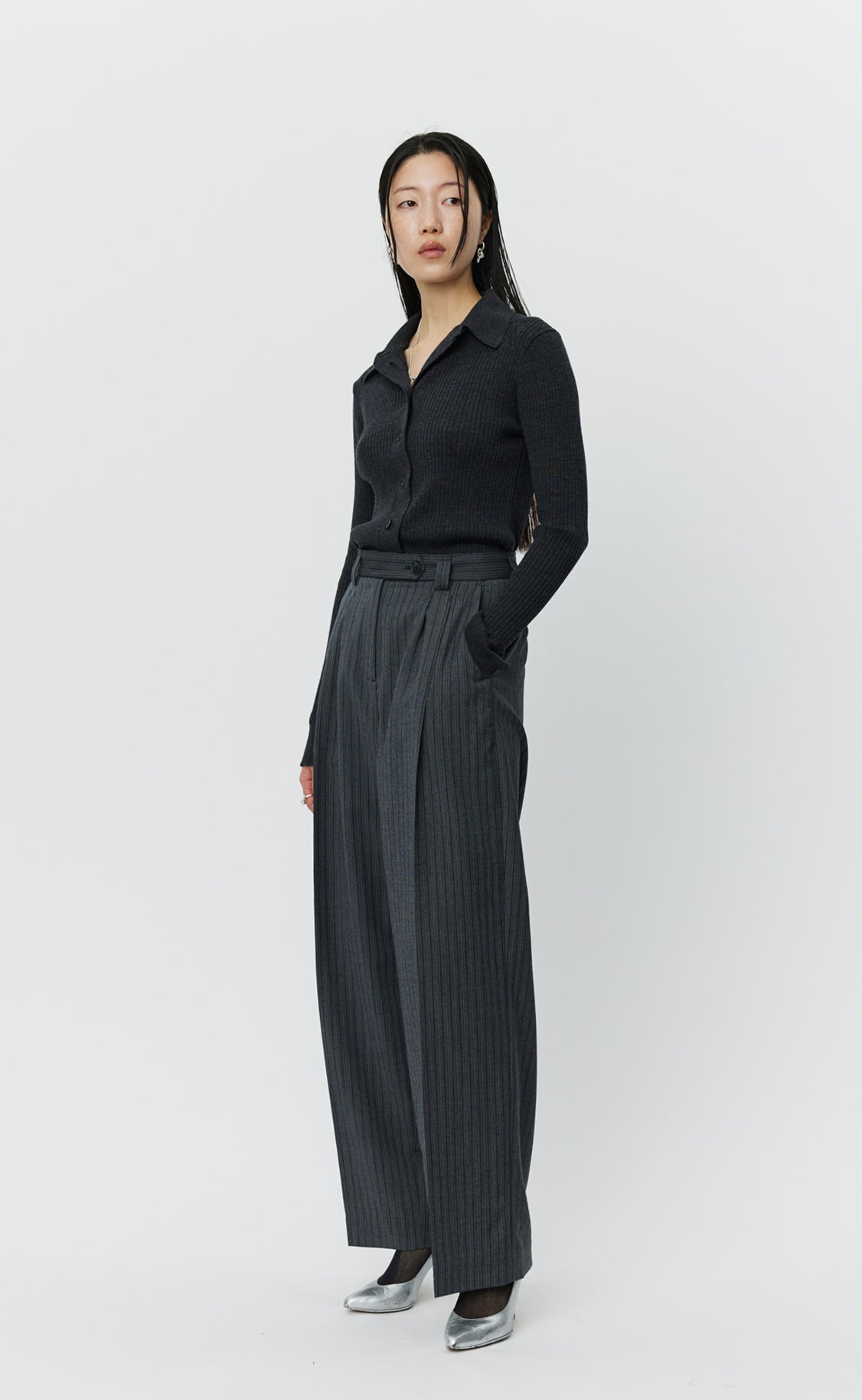 Favorite Trousers - Classic Grey Double Stripe