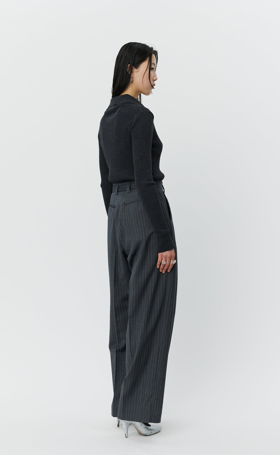 Favorite Trousers - Classic Grey Double Stripe