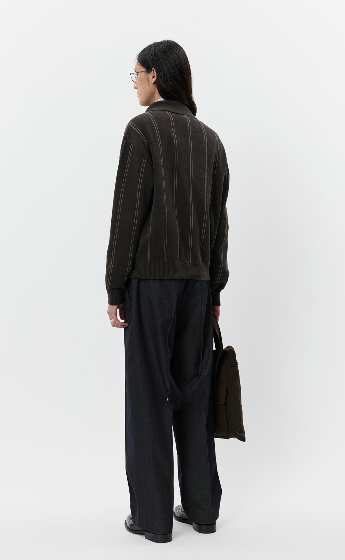 Formal Cardigan - Biscuit Stripe