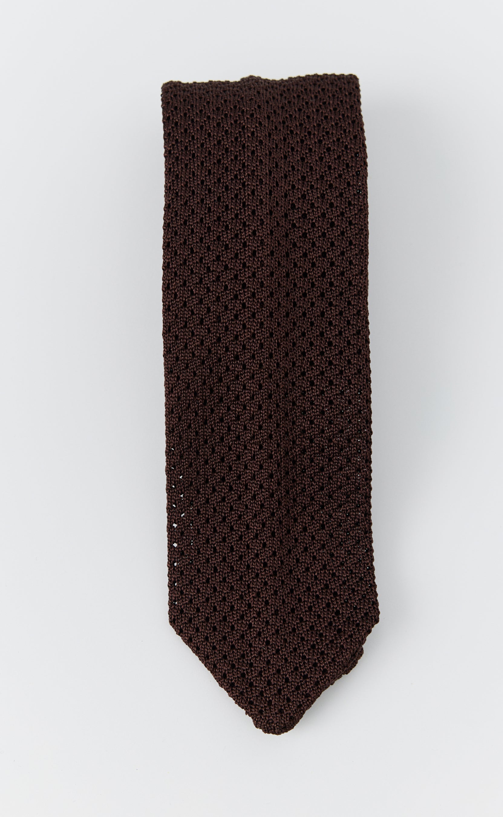 Mfpen エムエフペン ニットシルクタイ Knitted Silk Tie Formal Tie - Brown – mfpen