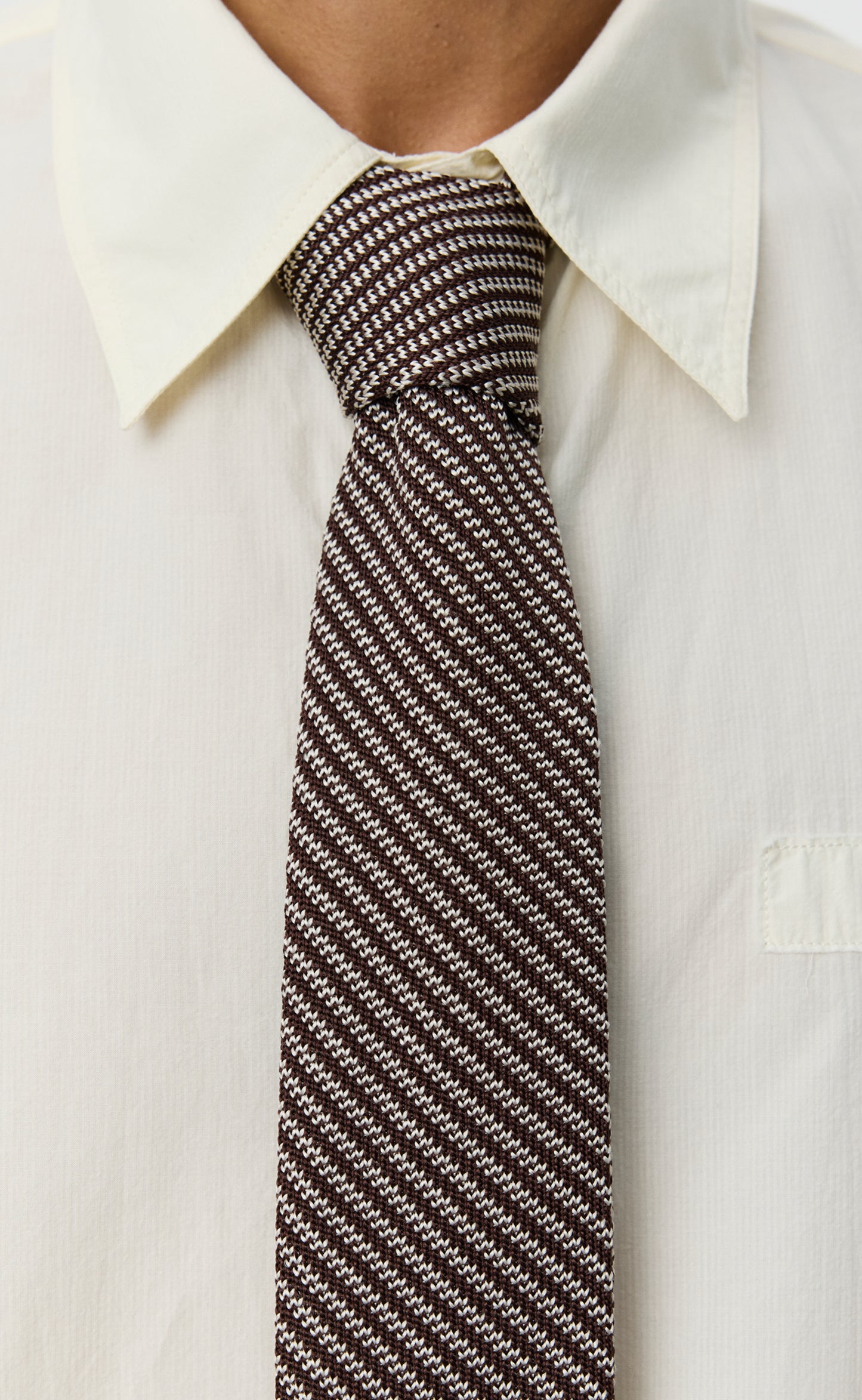 Formal Tie - Brown Stripe