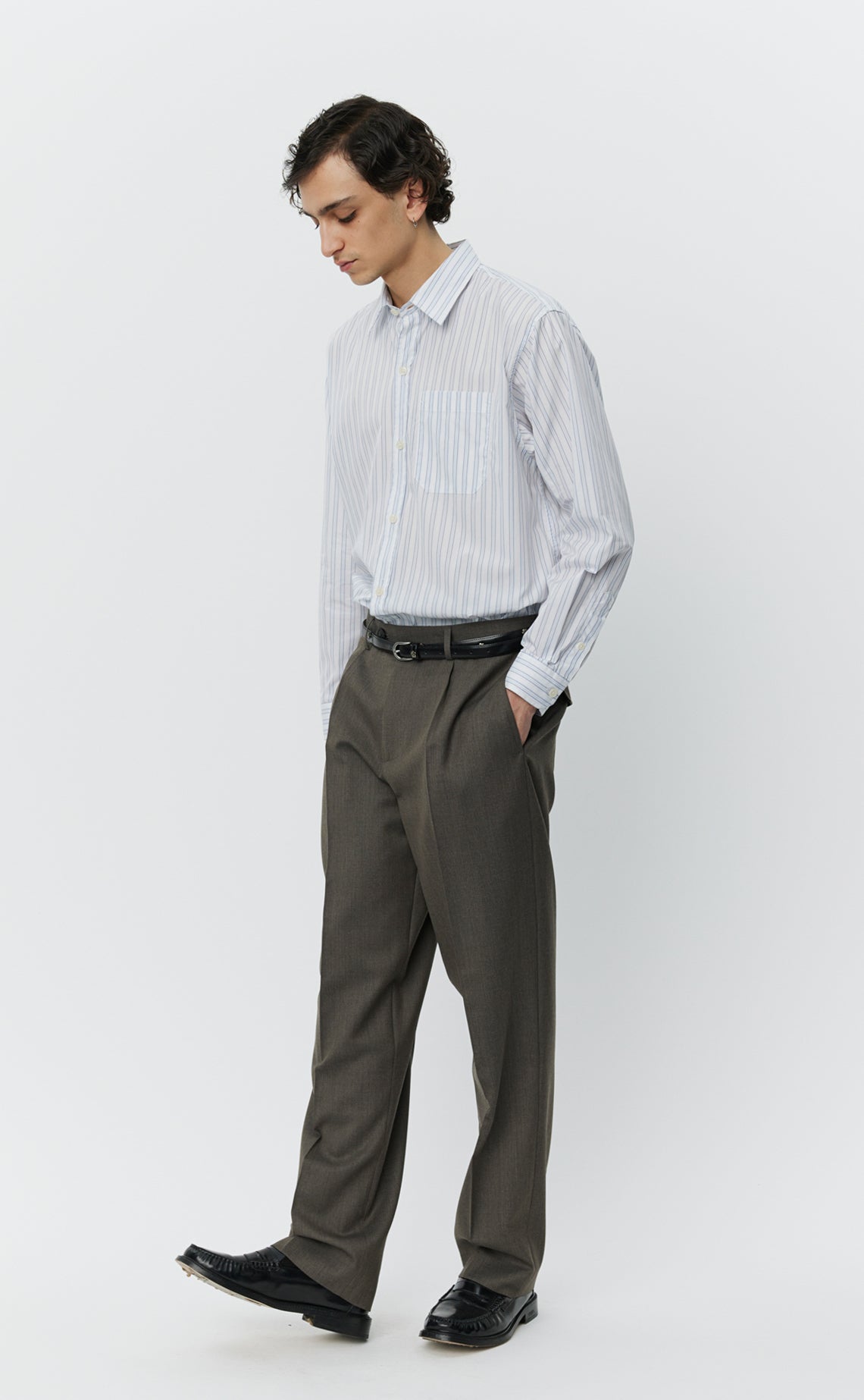 Formal Trousers - Taupe Wool