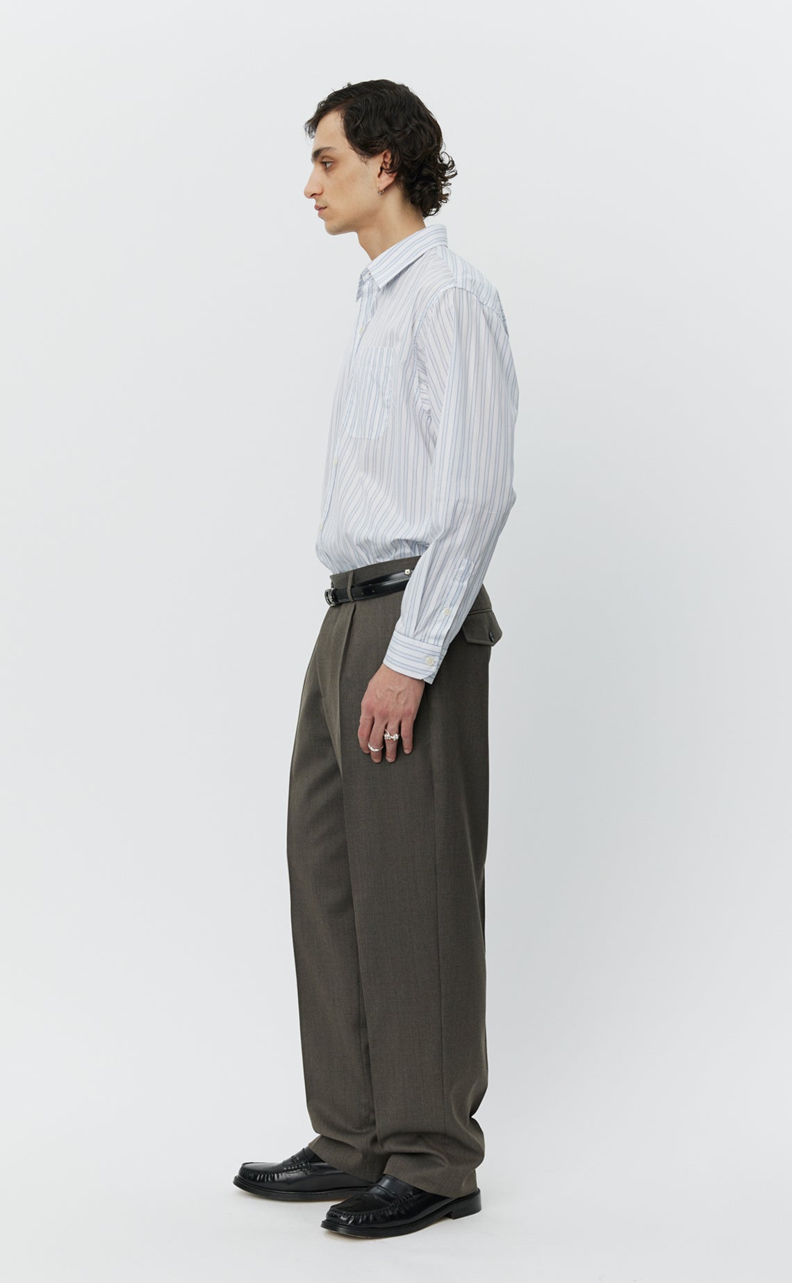 Formal Trousers - Taupe Wool