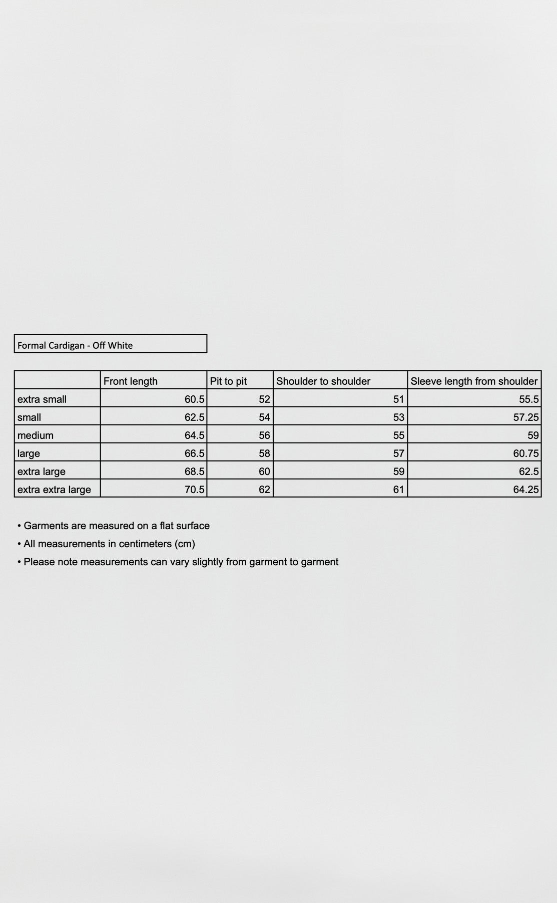 Formal Cardigan - Off White