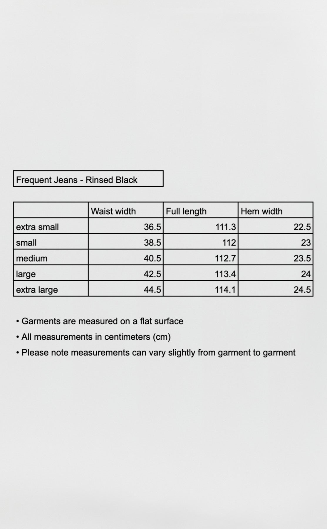 Frequent Jeans - Rinsed Black