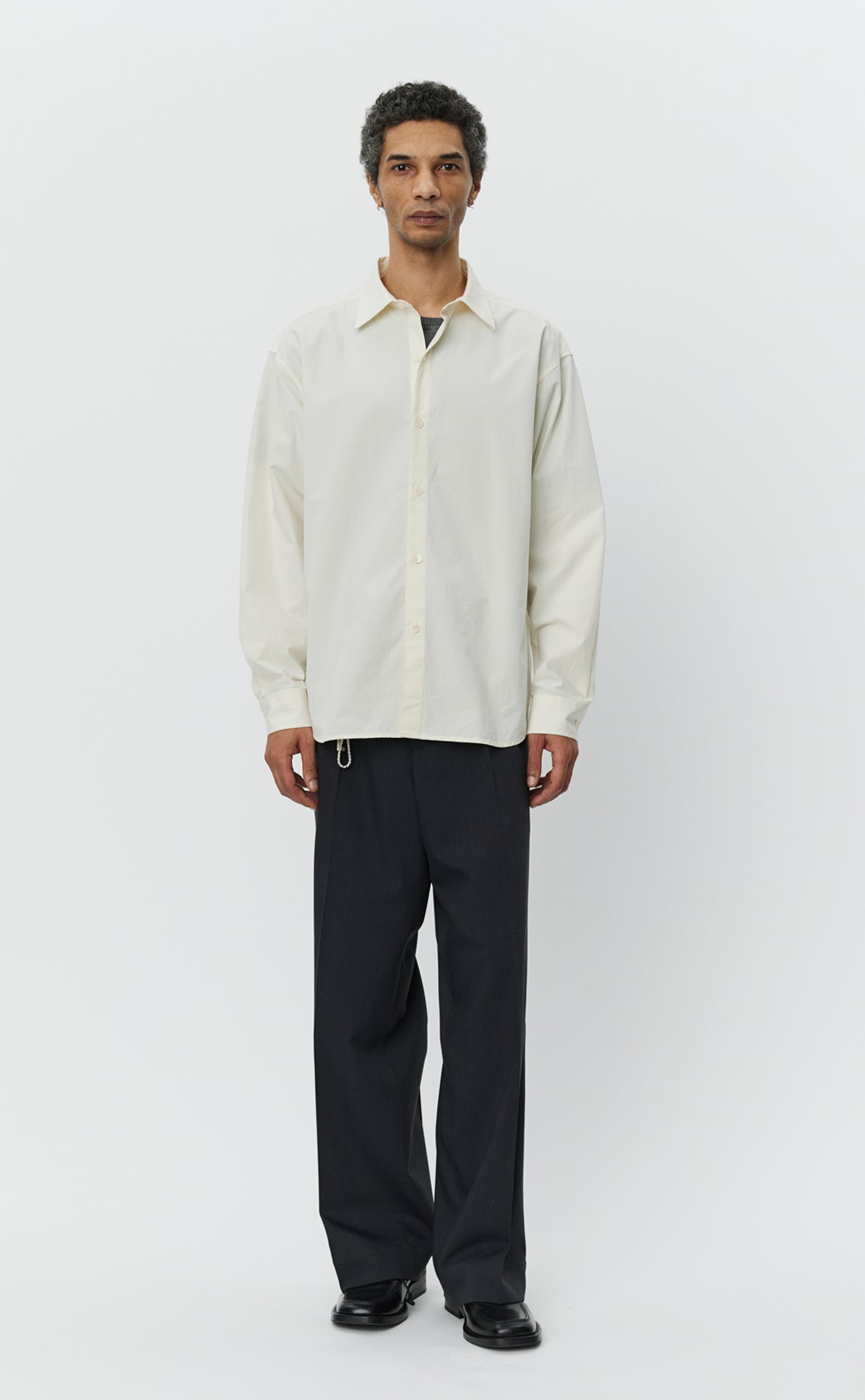 Generous Shirt - Warm White Poplin
