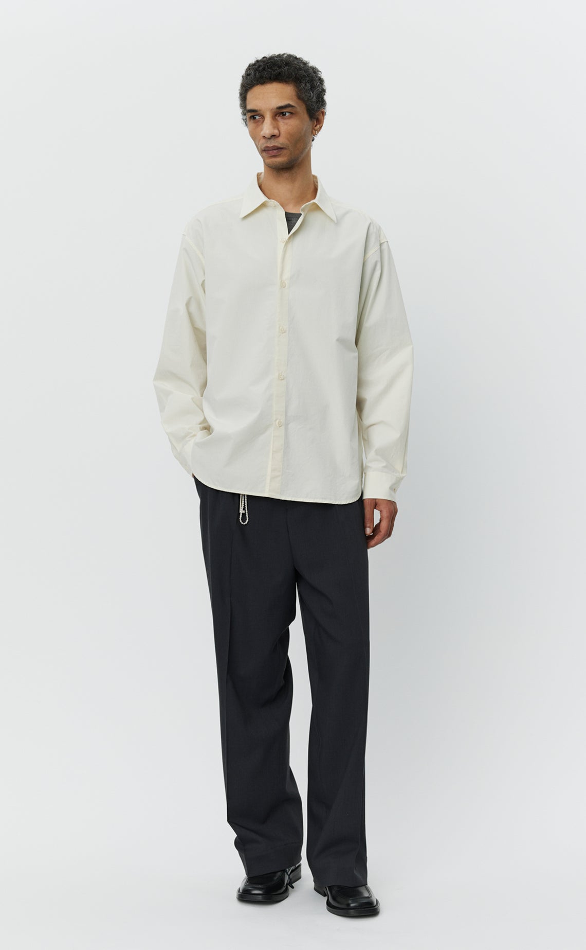 Generous Shirt - Warm White Poplin