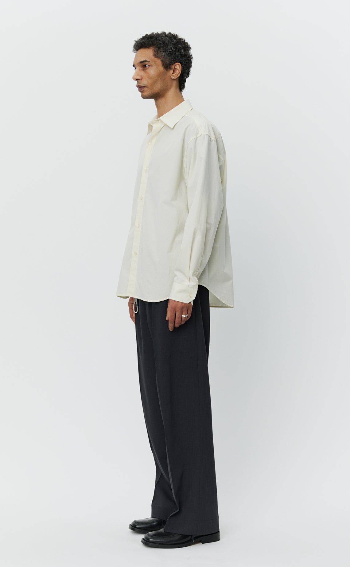 Generous Shirt - Warm White Poplin