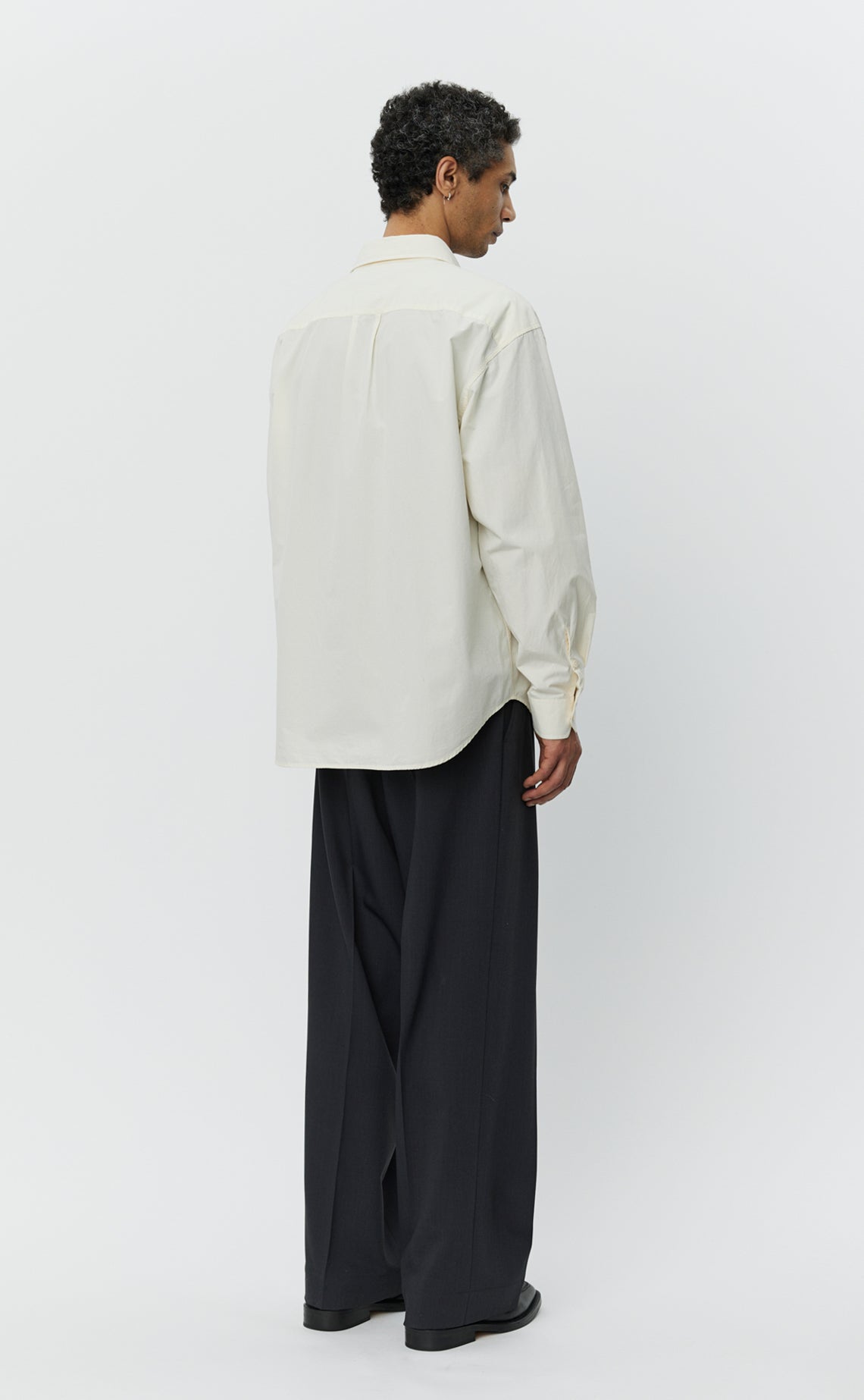 Generous Shirt - Warm White Poplin