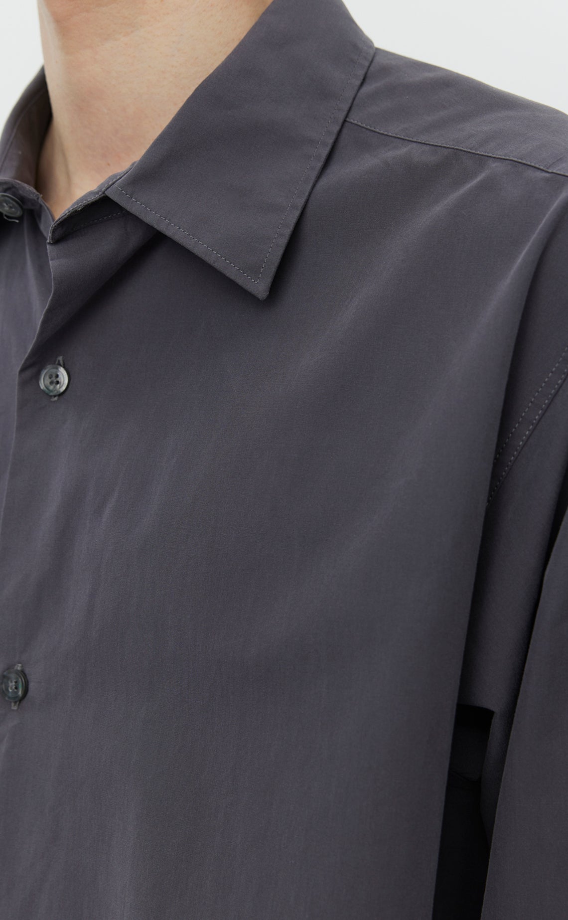 Generous Shirt - Mushroom Poplin