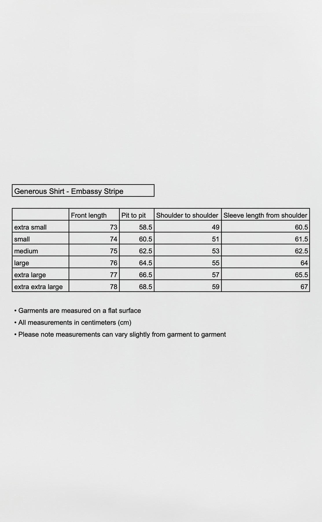 Generous Shirt - Embassy Stripe