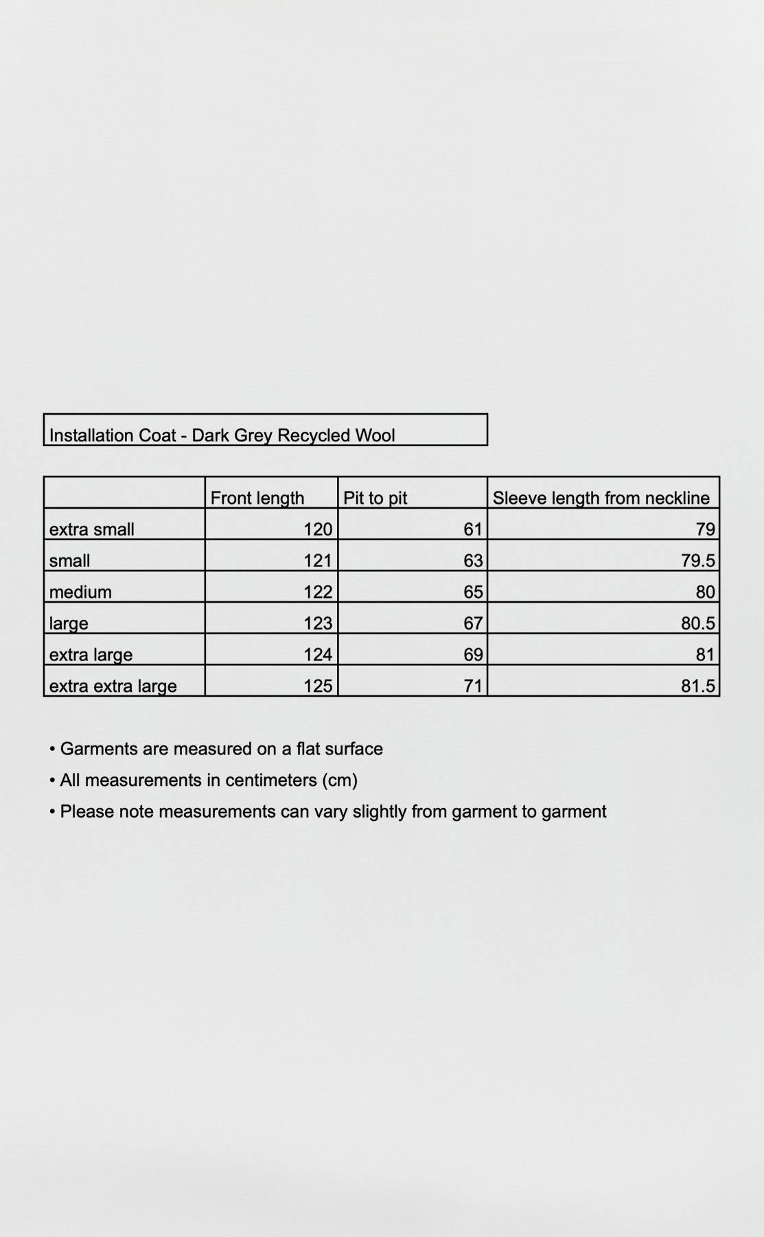 Installation Coat - Dark Grey Recycled Wool