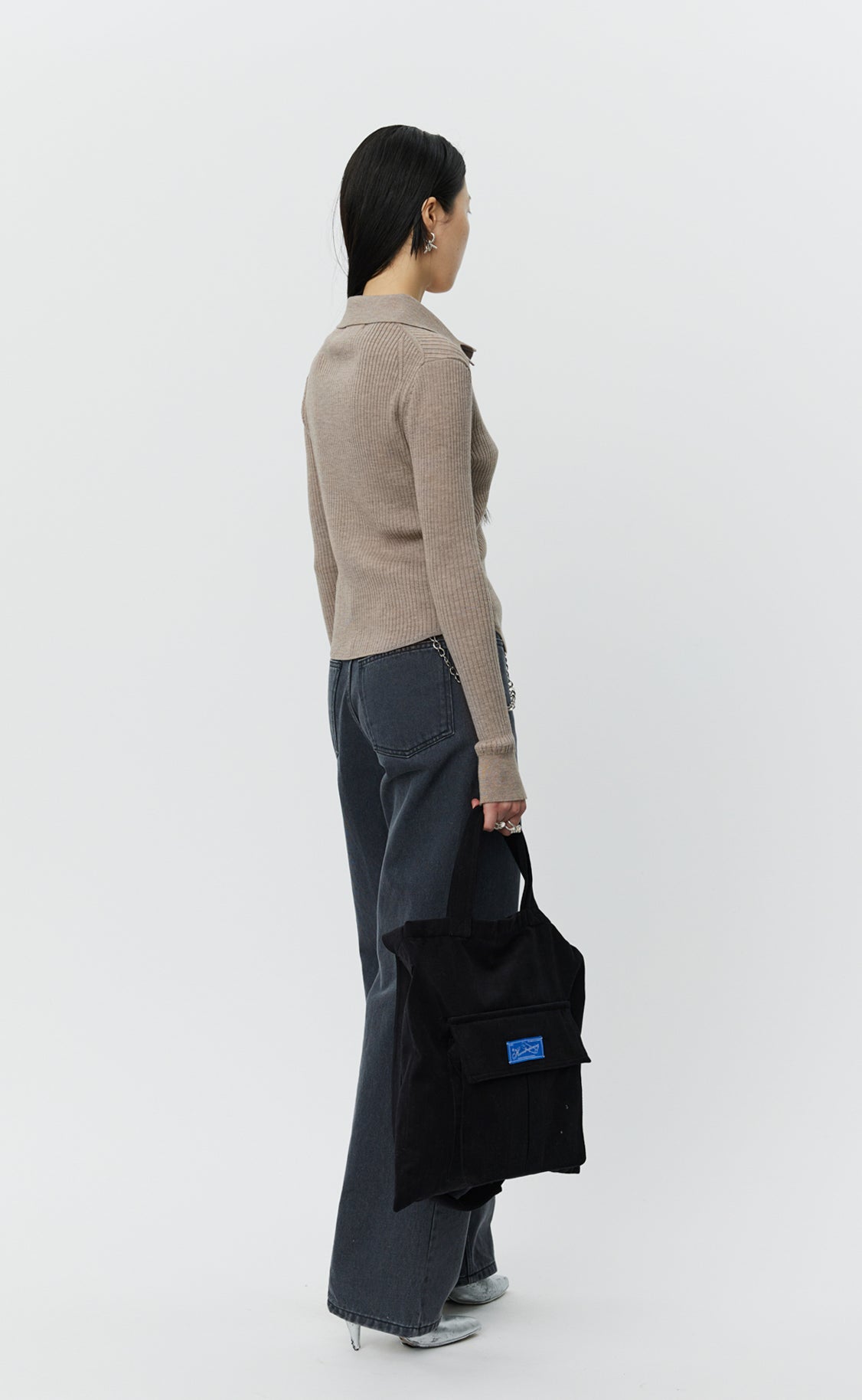 Knitted Rib Shirt - Oatmeal