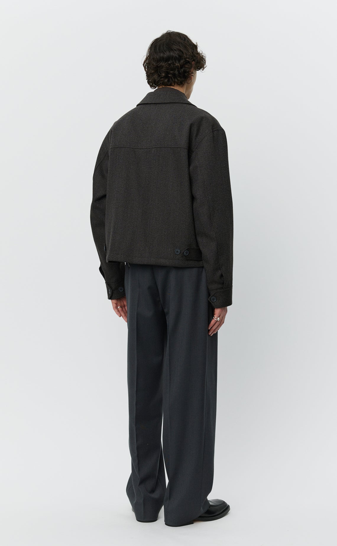 Mail Jacket - Brown Melange Stripe