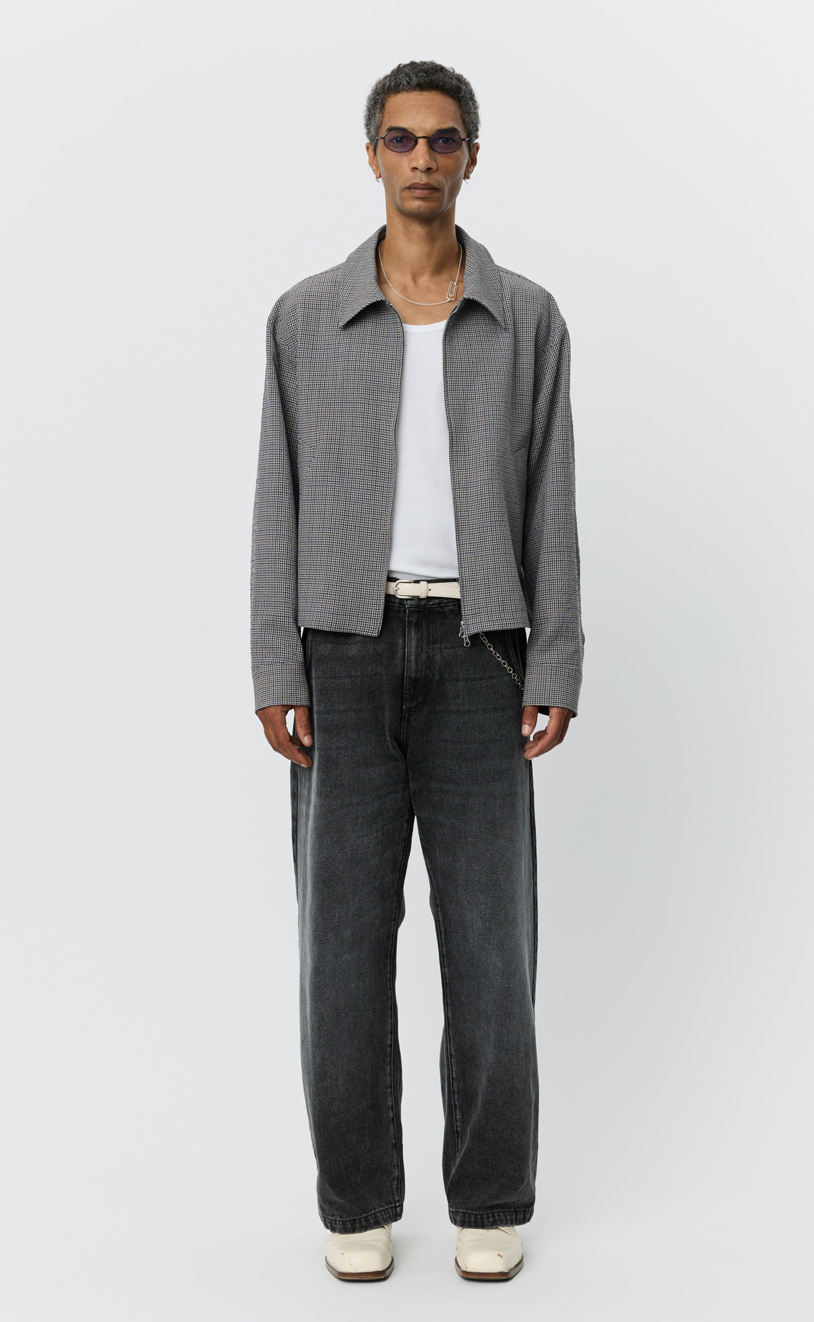 Mail Jacket - Taupe Check – mfpen