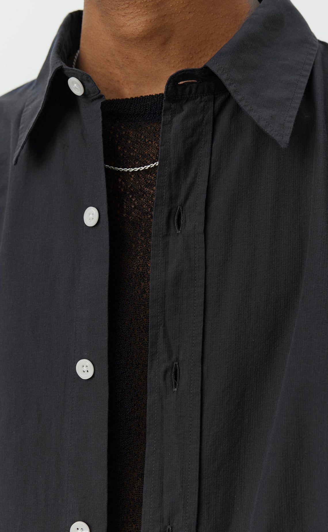 Network Shirt - Graphite Micro Structure