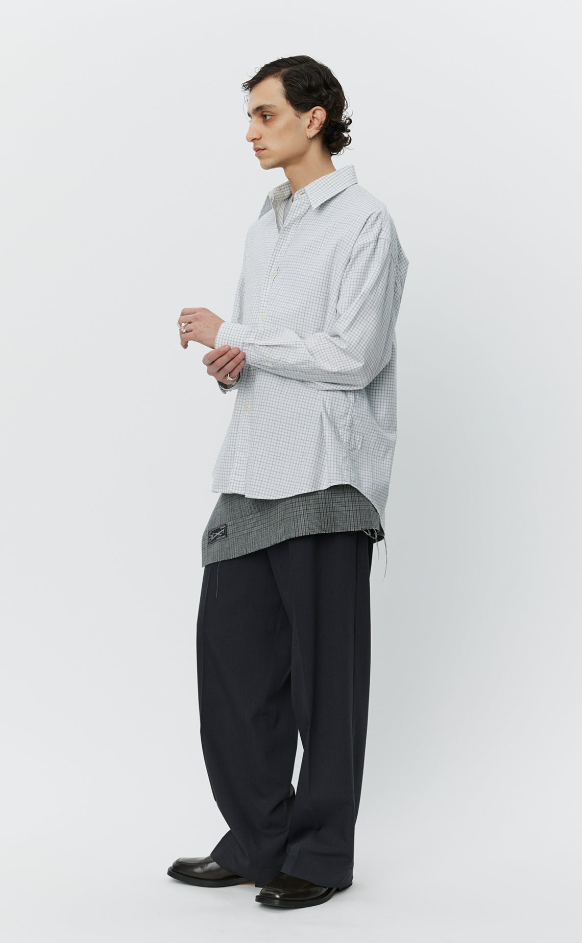 Network Shirt - White Vintage Check