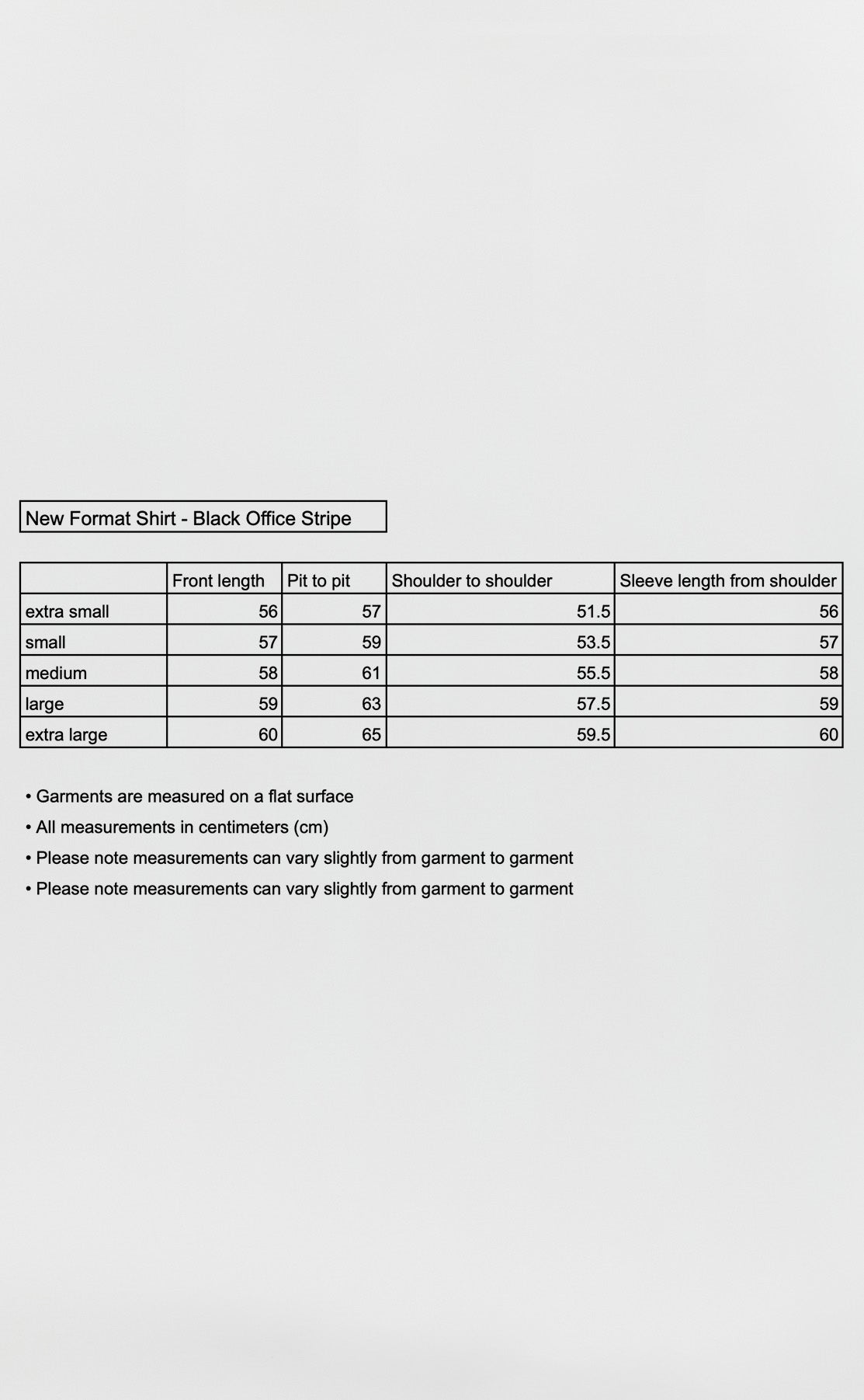 New Format Shirt - Black Office Stripe