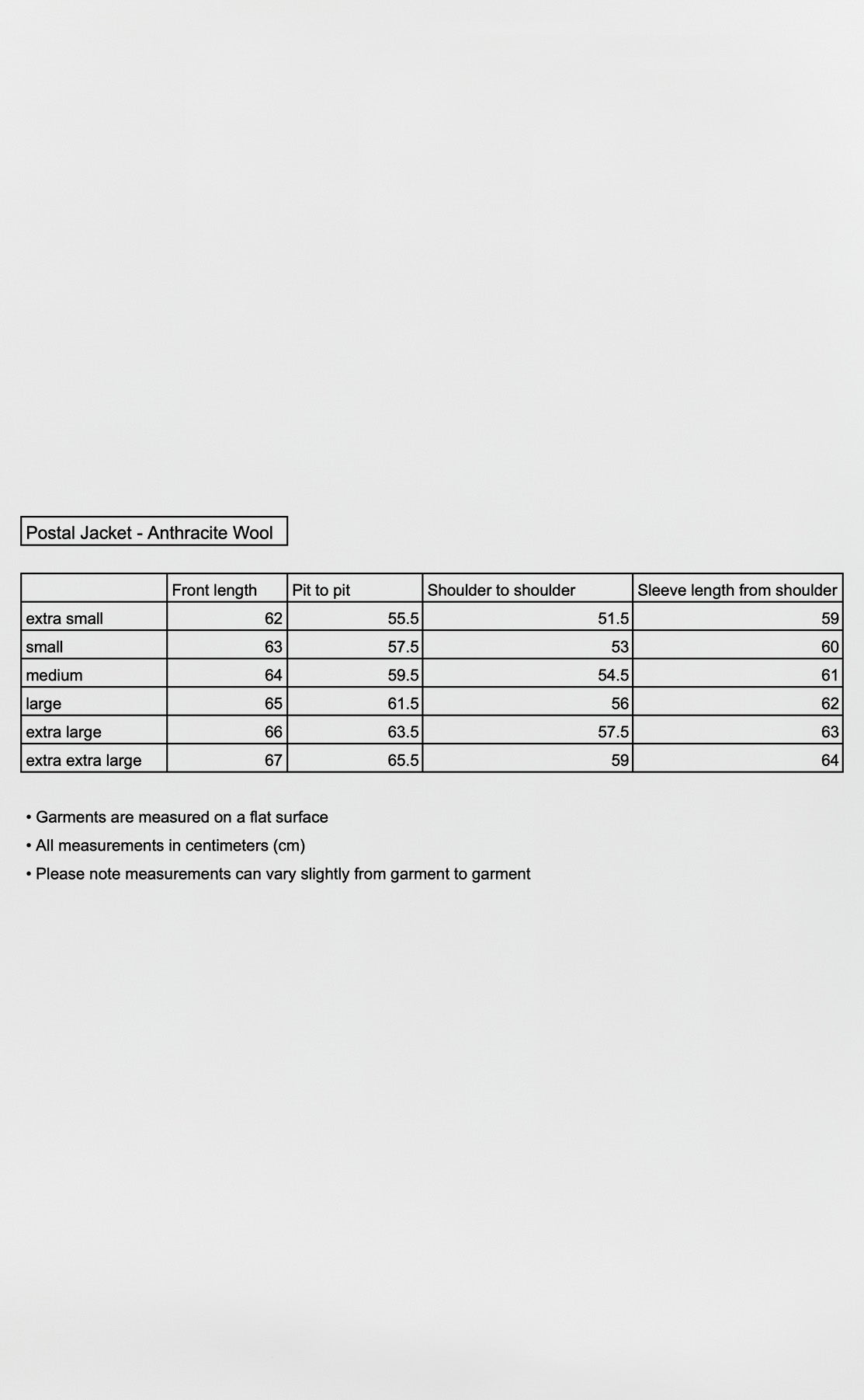 Postal Jacket - Anthracite Wool