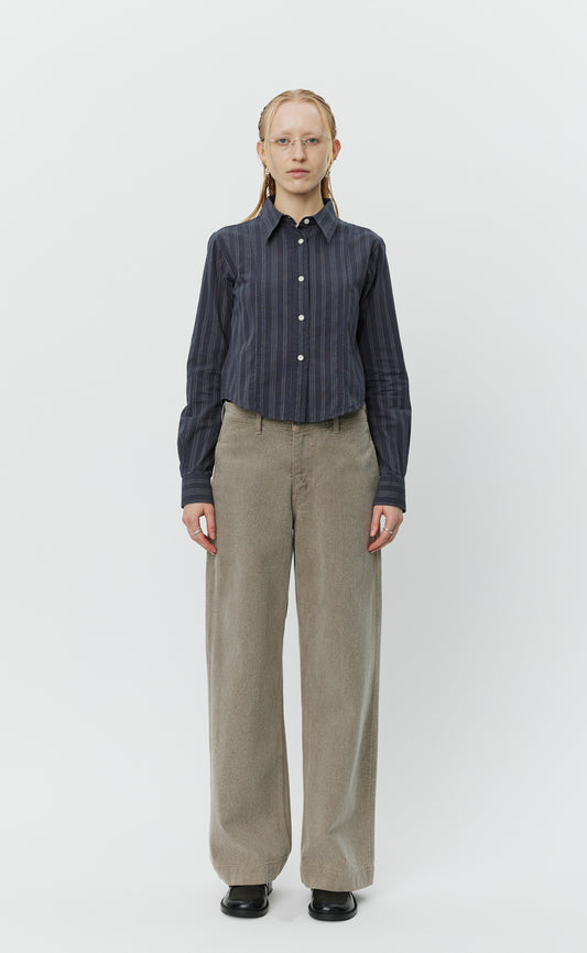 Readers Shirt  - Dark Grey Double Stripe