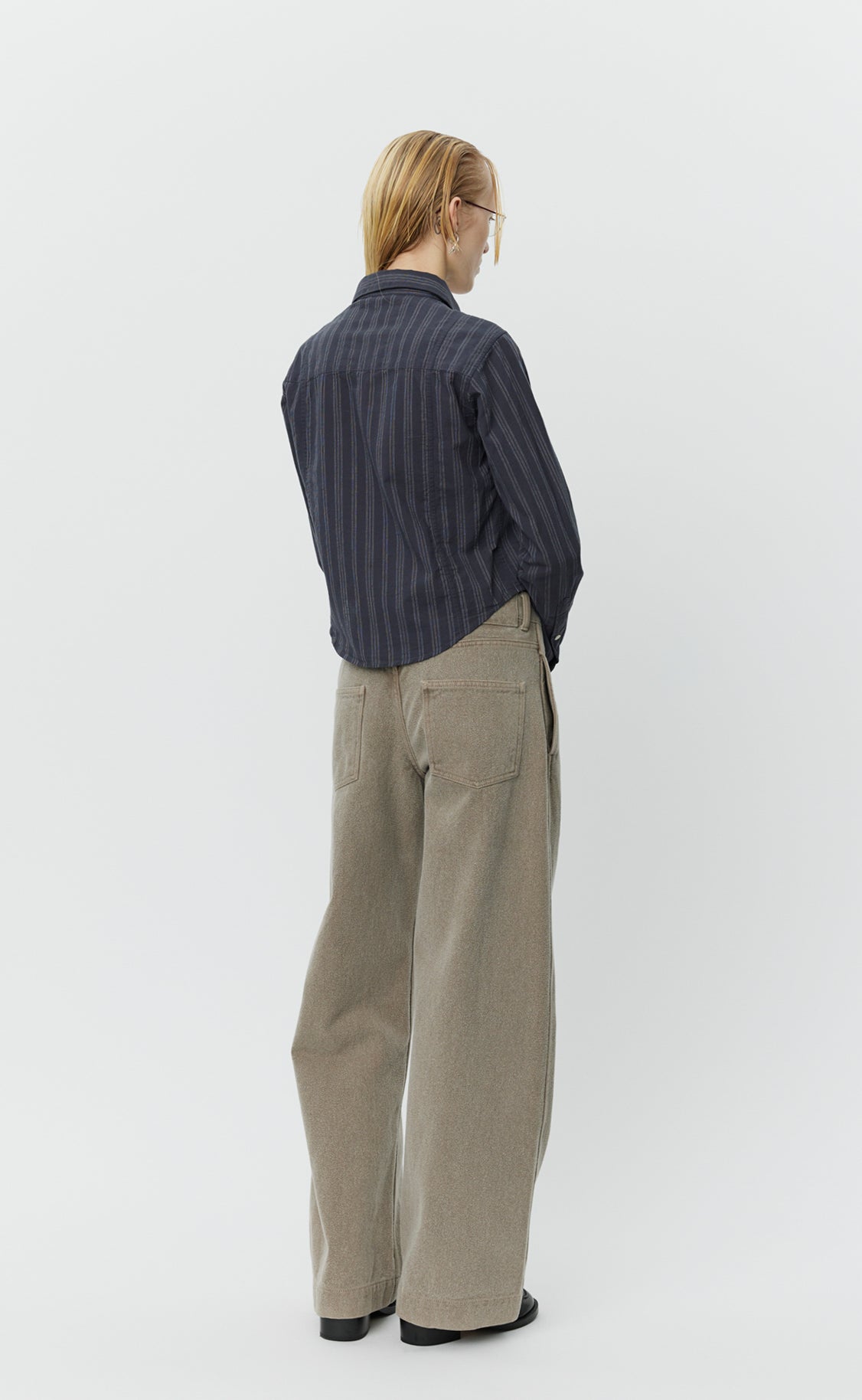 Readers Shirt - Dark Grey Double Stripe