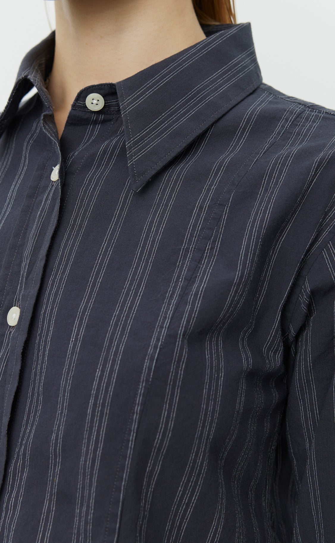 Readers Shirt - Dark Grey Double Stripe