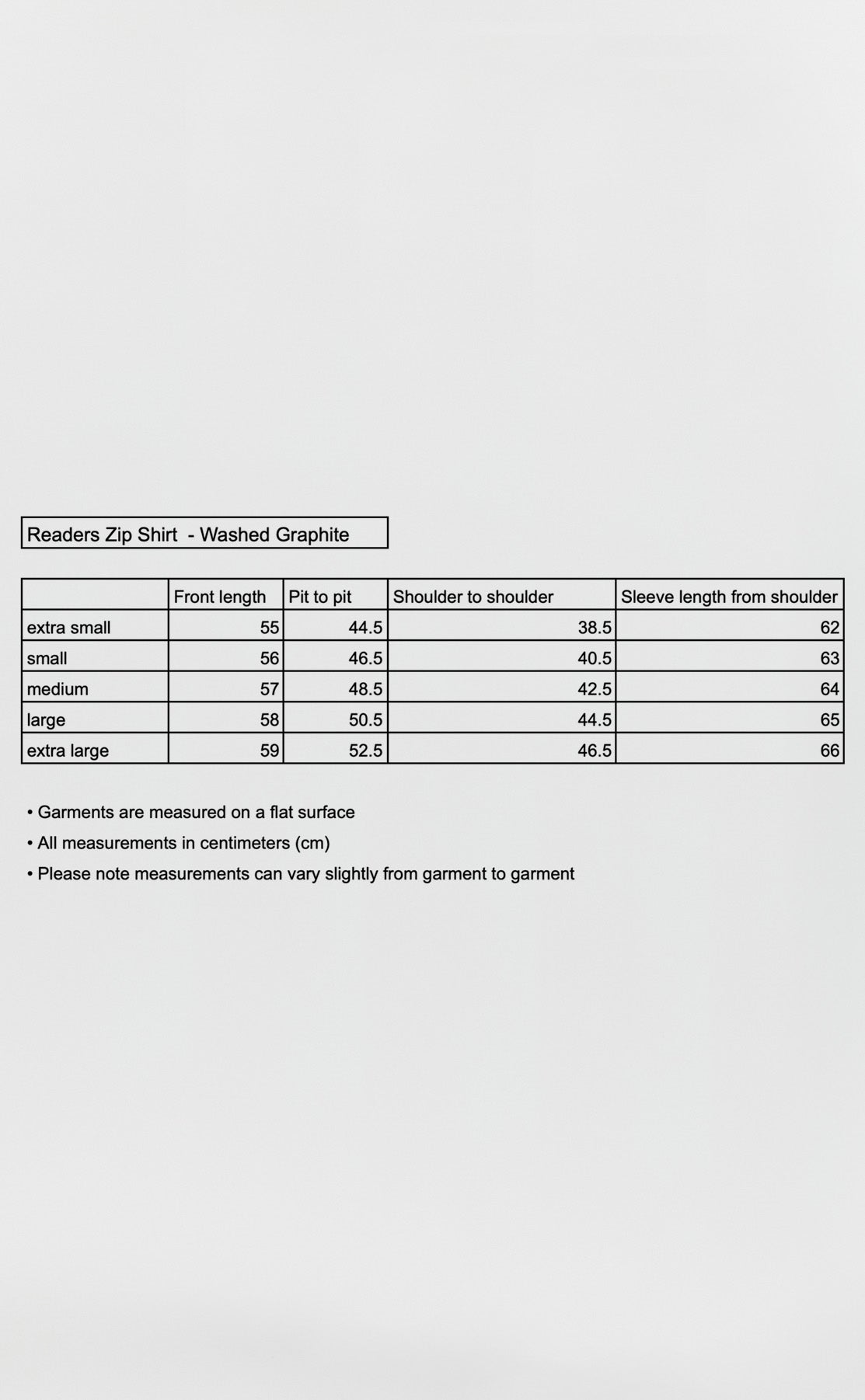 Readers Zip Shirt - Washed Graphite