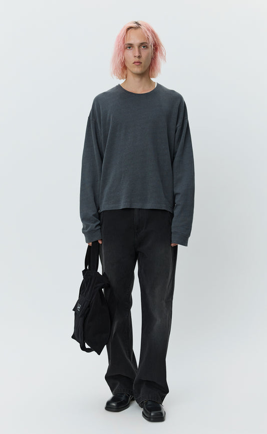 Relaxed LS Tee - Dark Lead