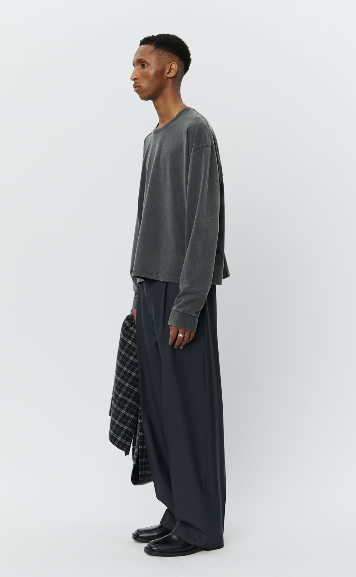 Relaxed LS Tee - Washed Graphite